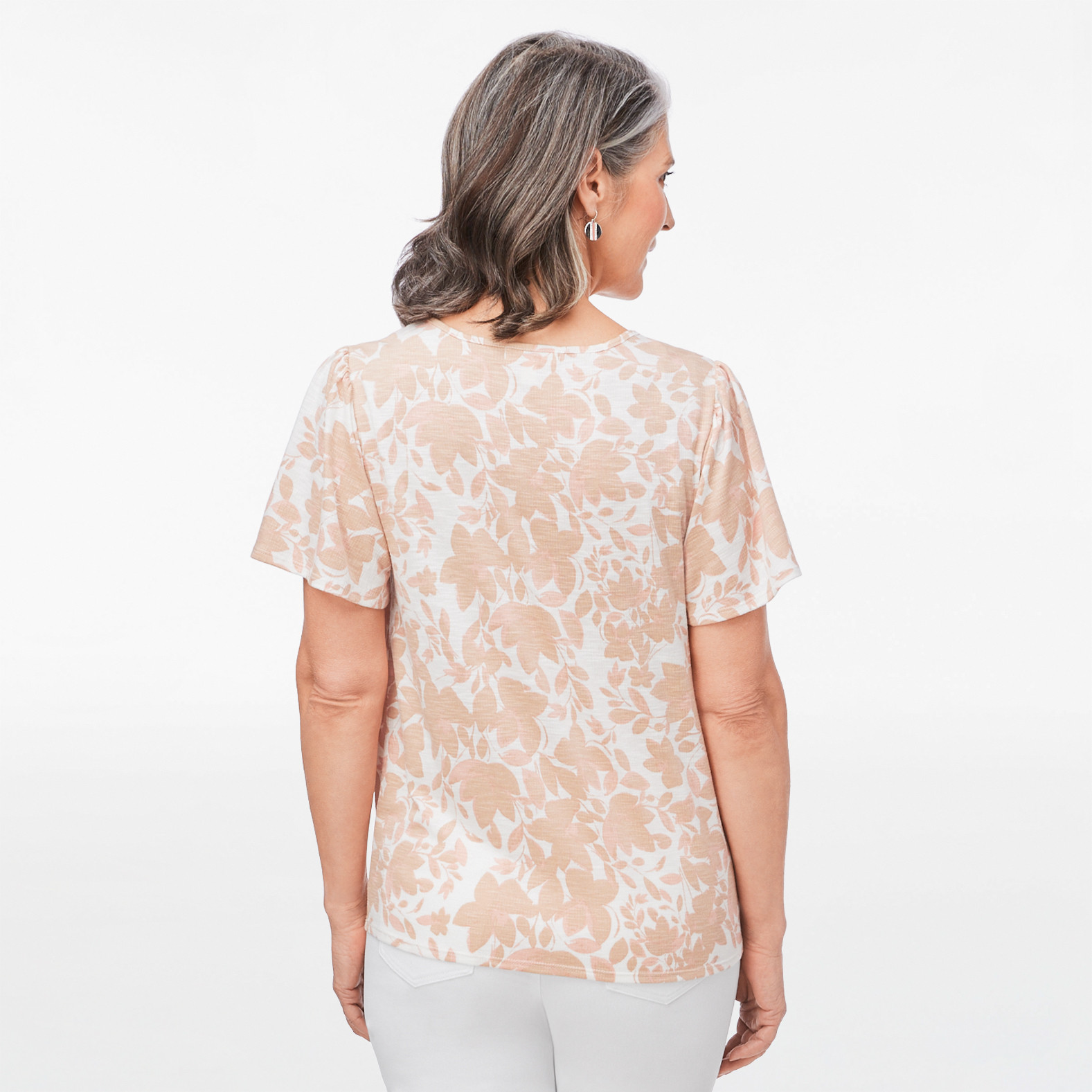 Flutter Sleeve Textured Top