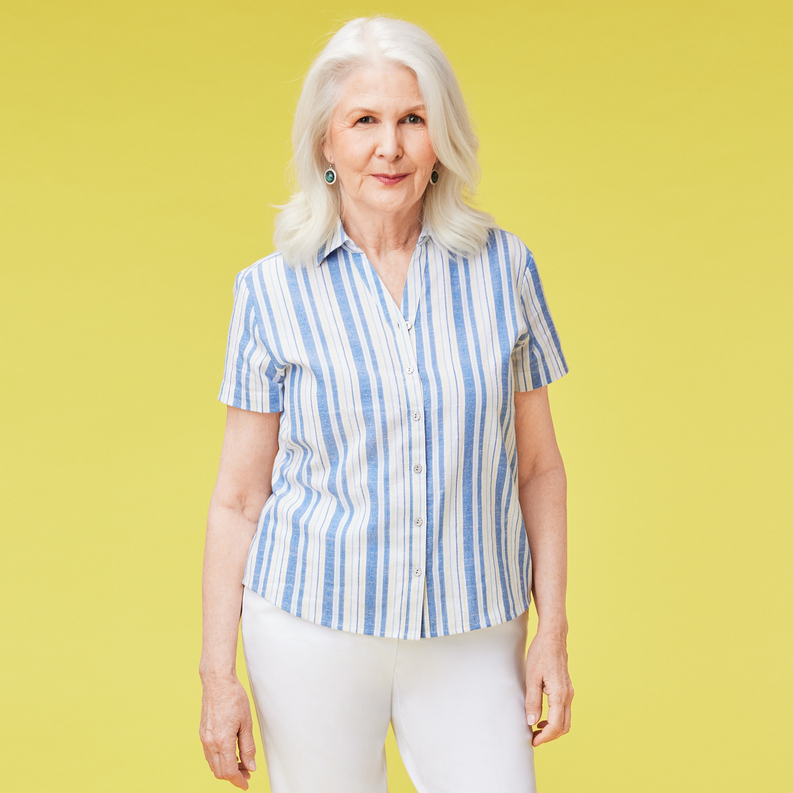 Petite - Button Front Shirt