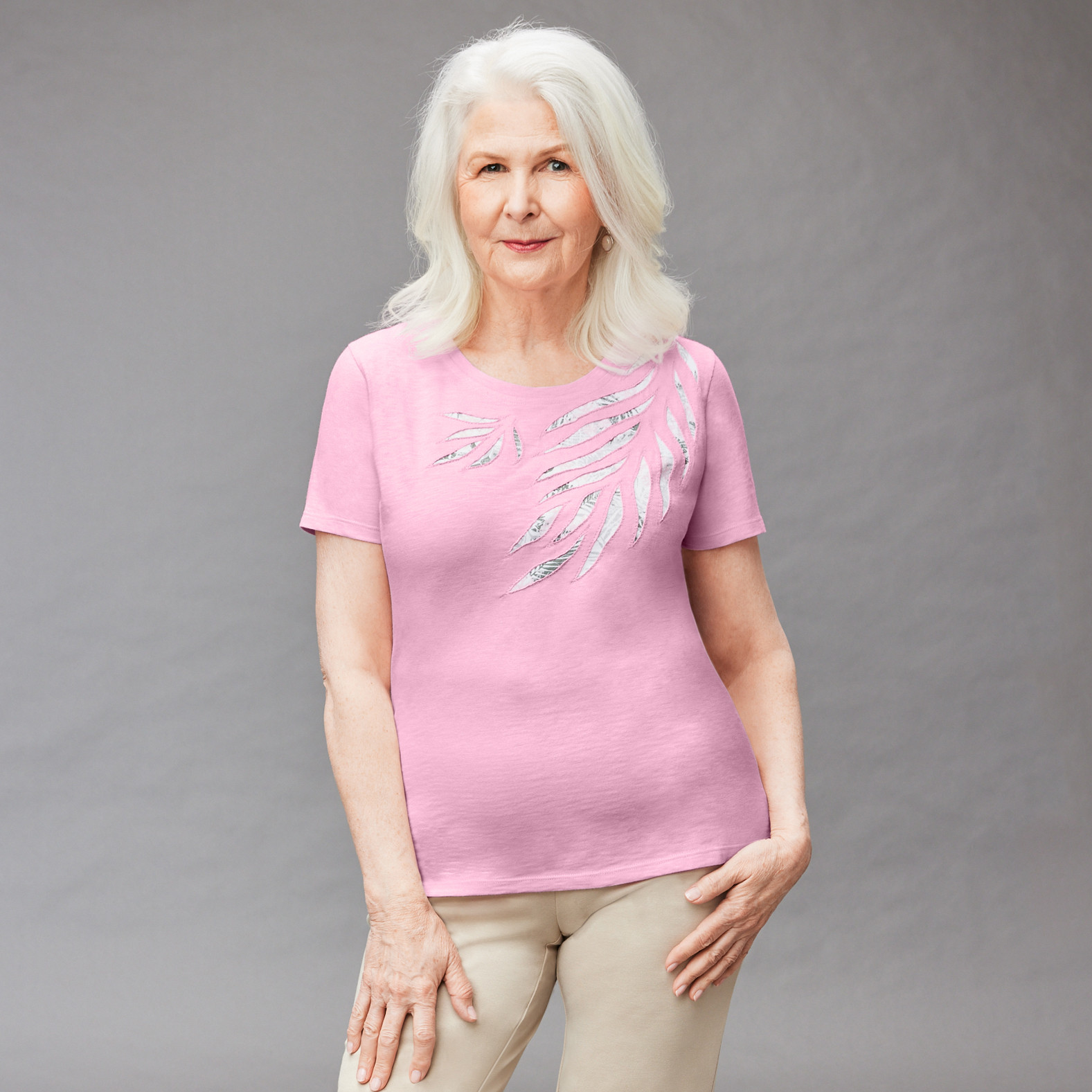 Petite - Palm Leaf Tee