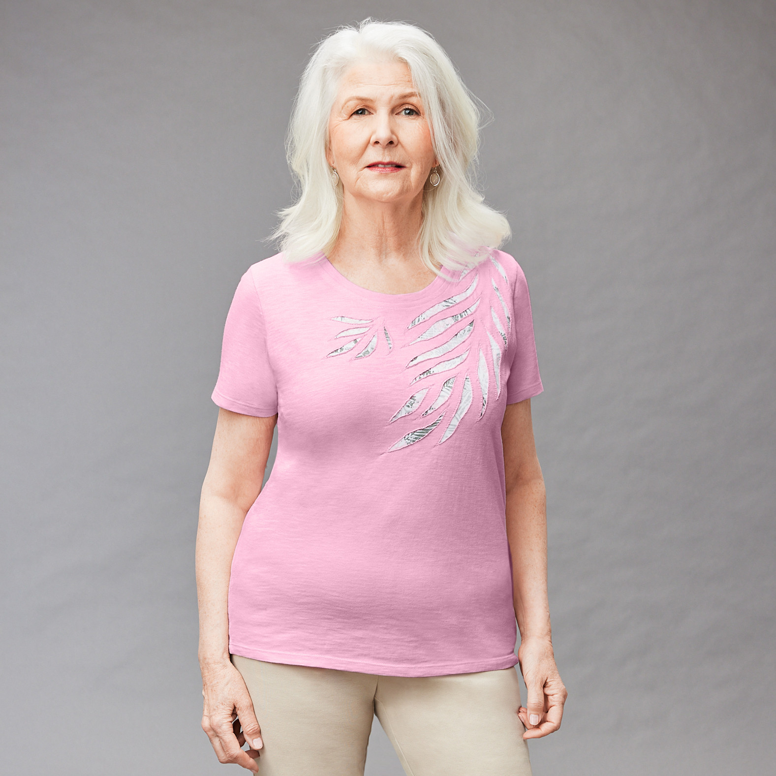 Petite - Palm Leaf Tee