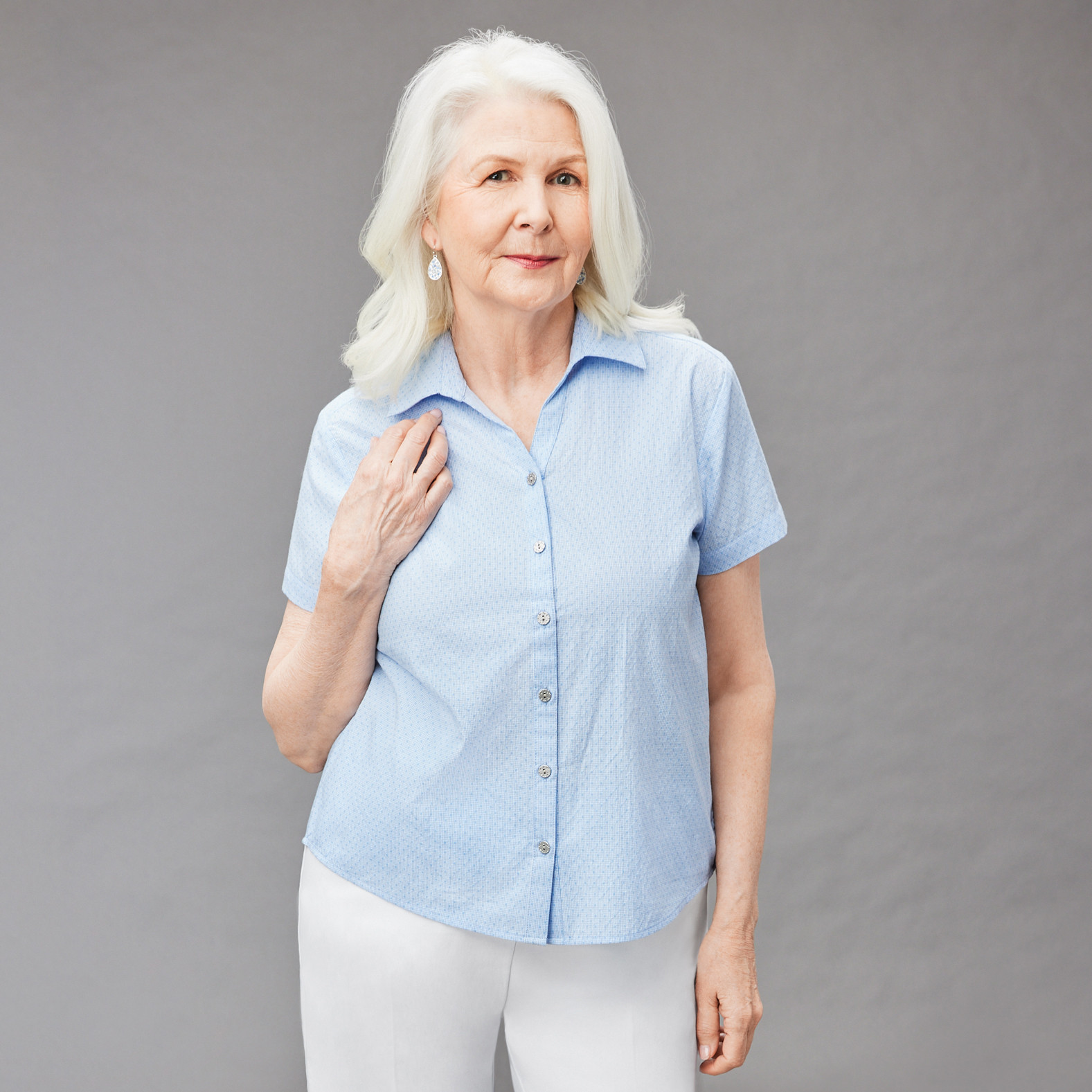 Petite - Swiss Dot Top