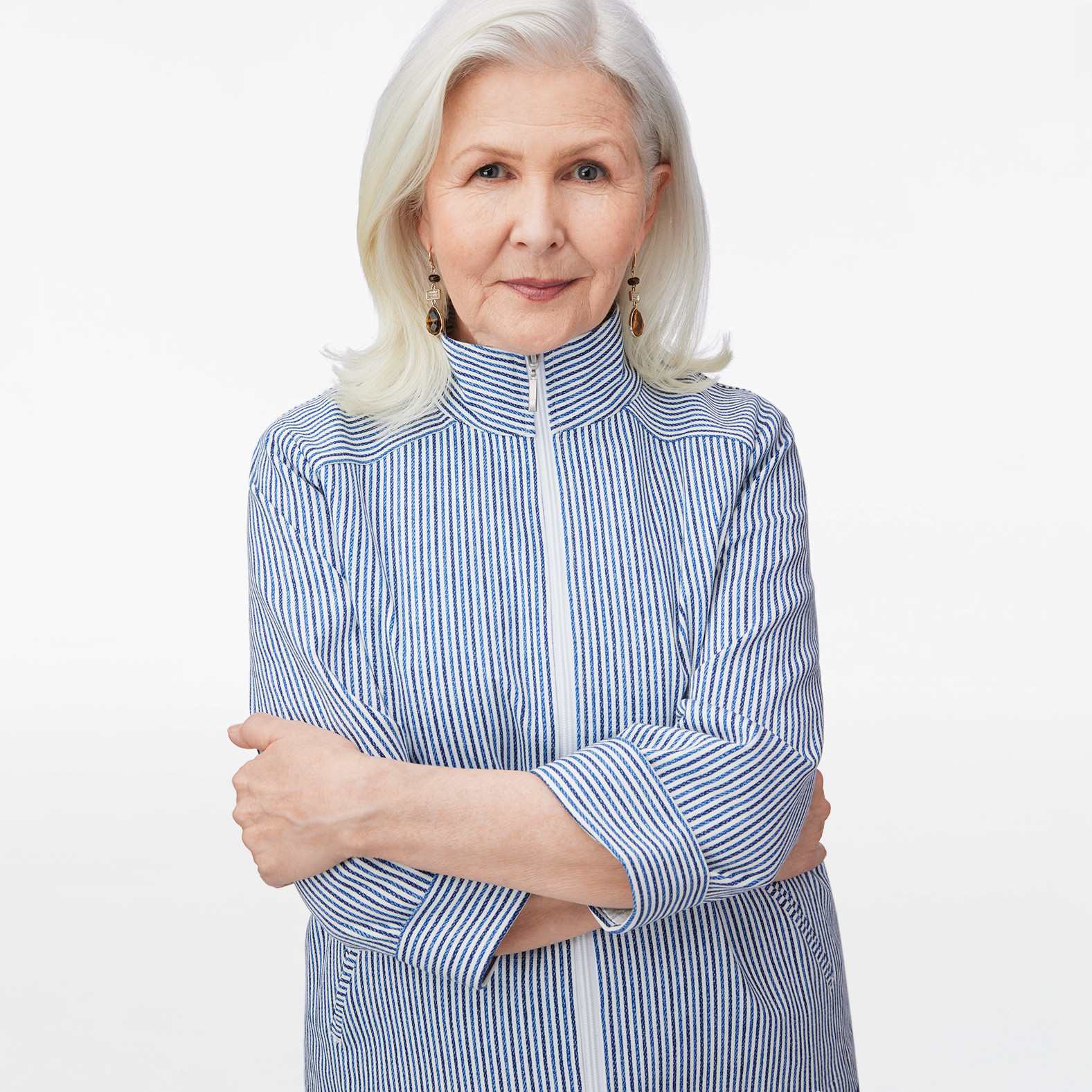 Petite - 3/4 Sleeve Zip Jacket