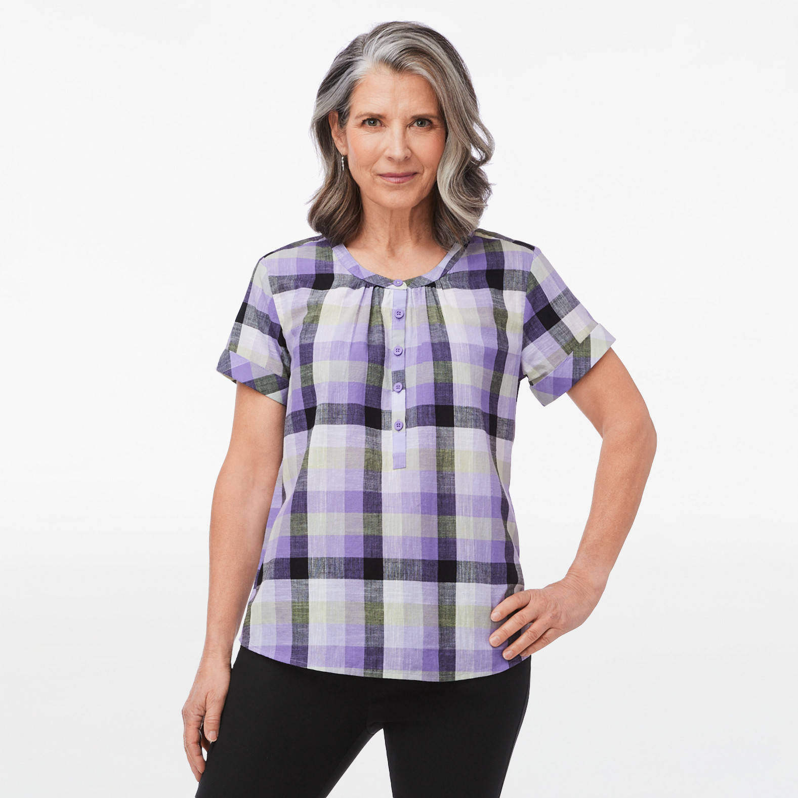 Short Sleeve Plaid Shirt