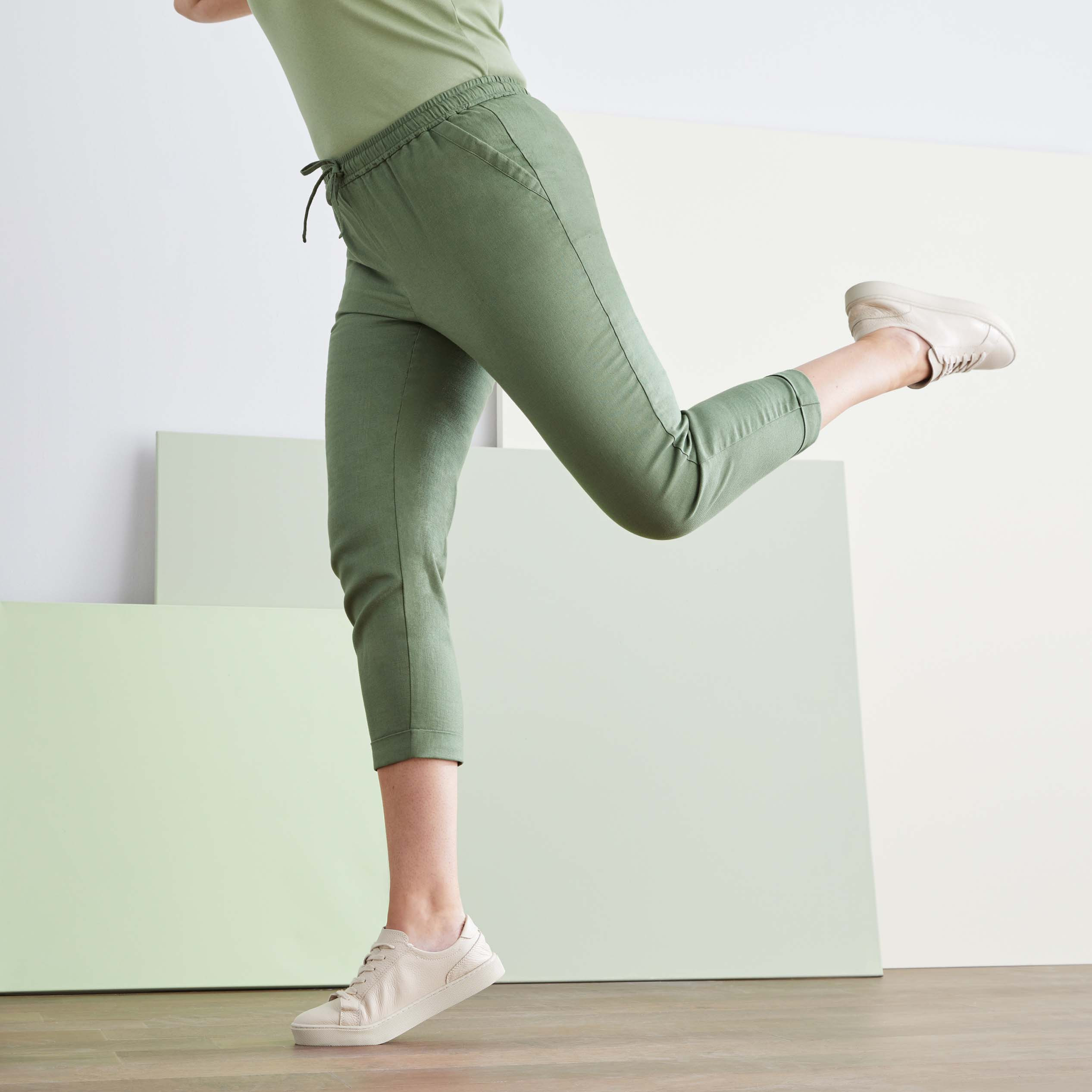 Linen Blend Jogger Pant
