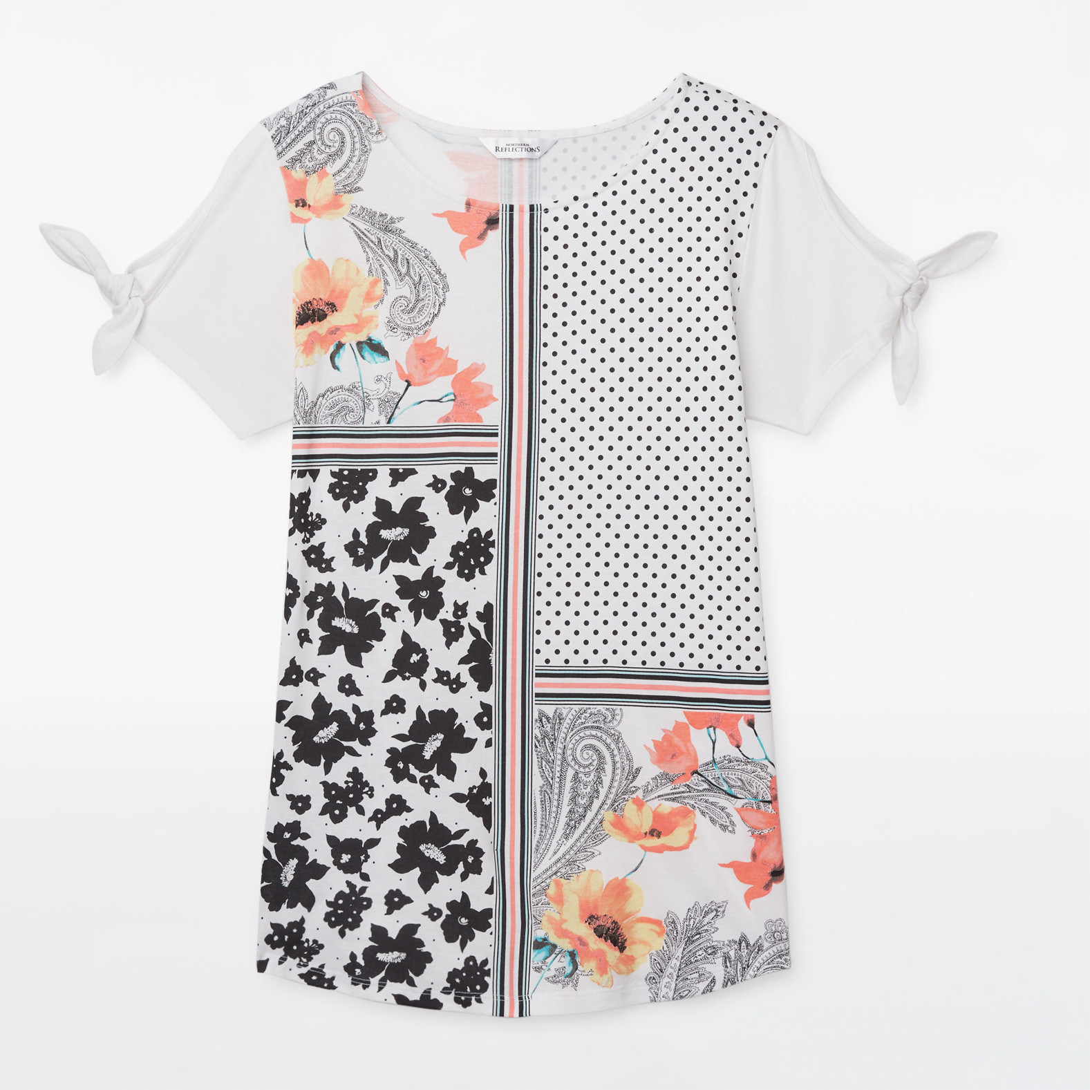 Patchwork Print Top
