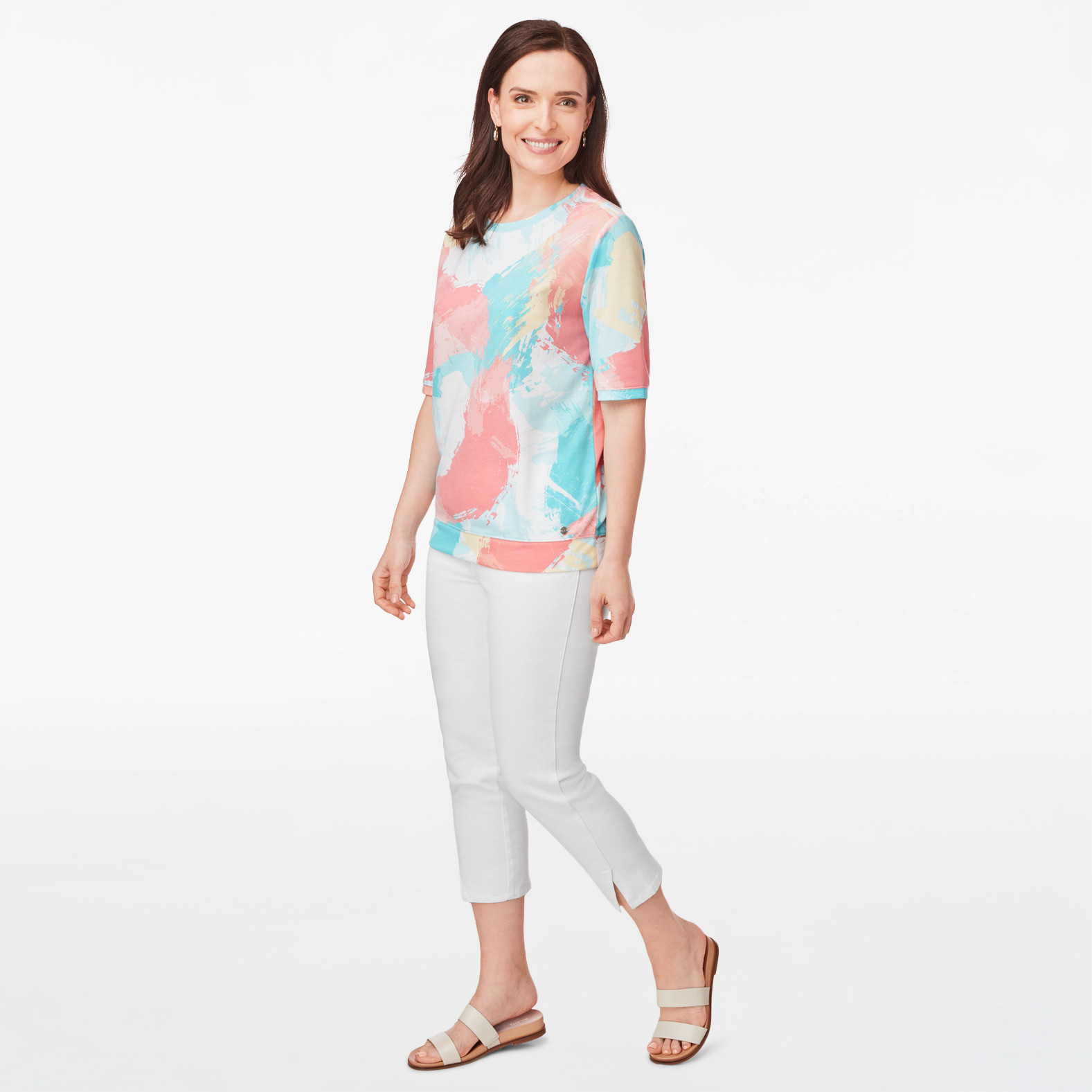French Terry Printed Pullover