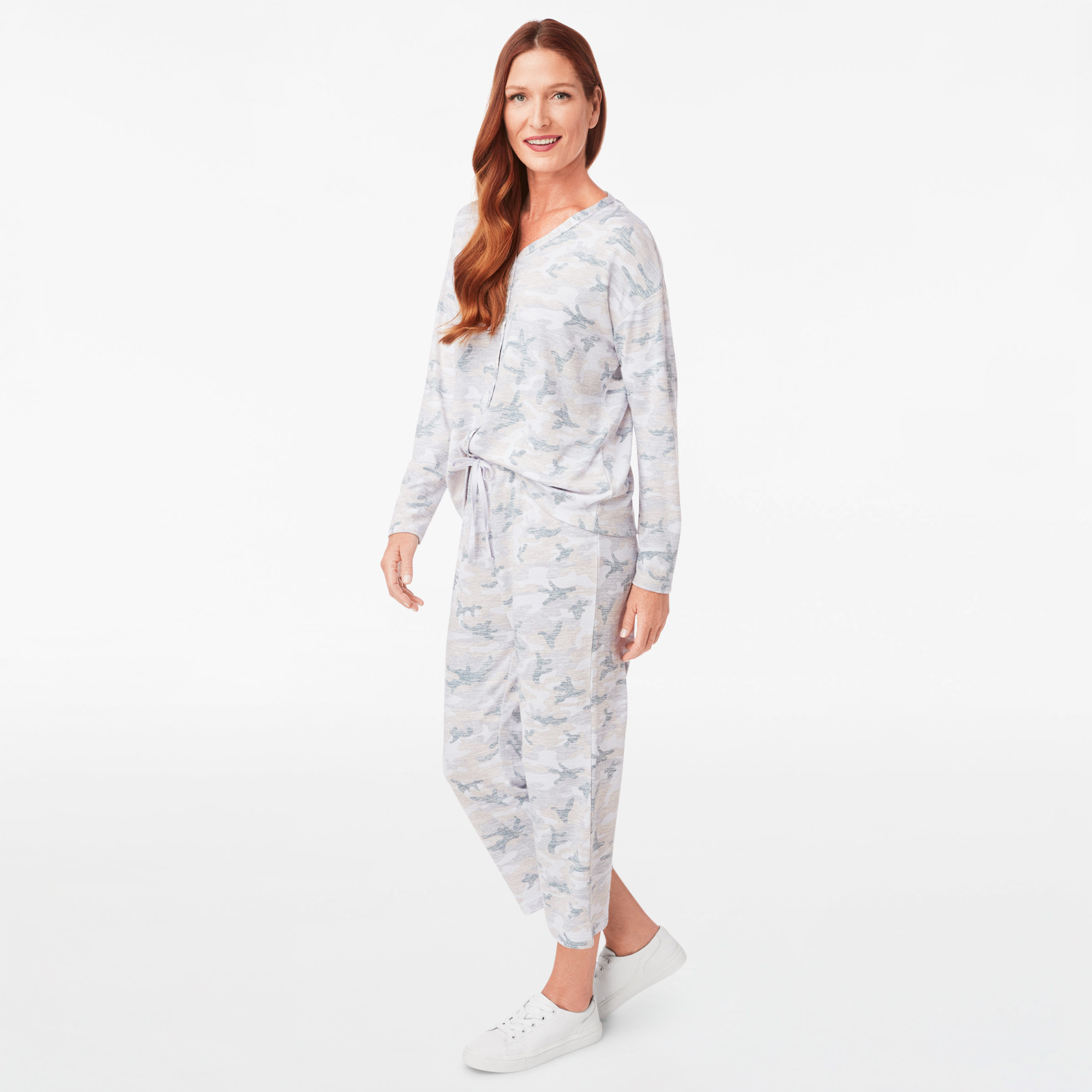 Knit Lounge Pants with Drawstring