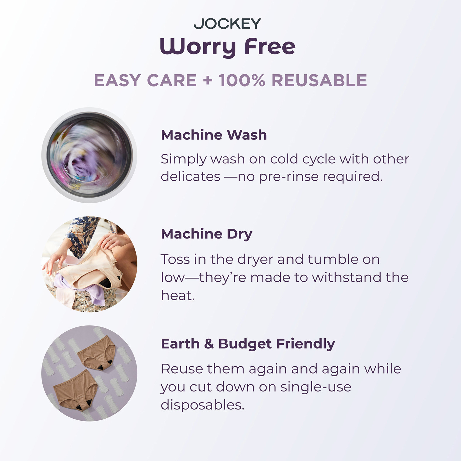 Jockey Worry Free Brief Chart