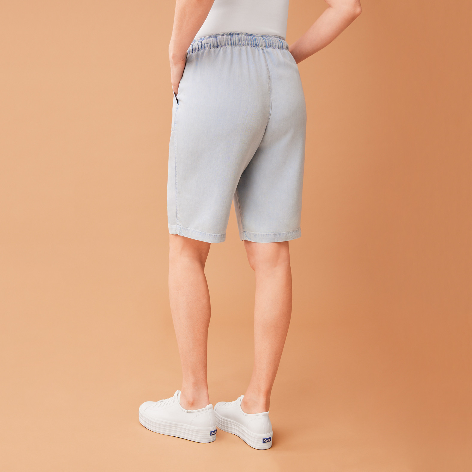 Tencel Drawstring Shorts