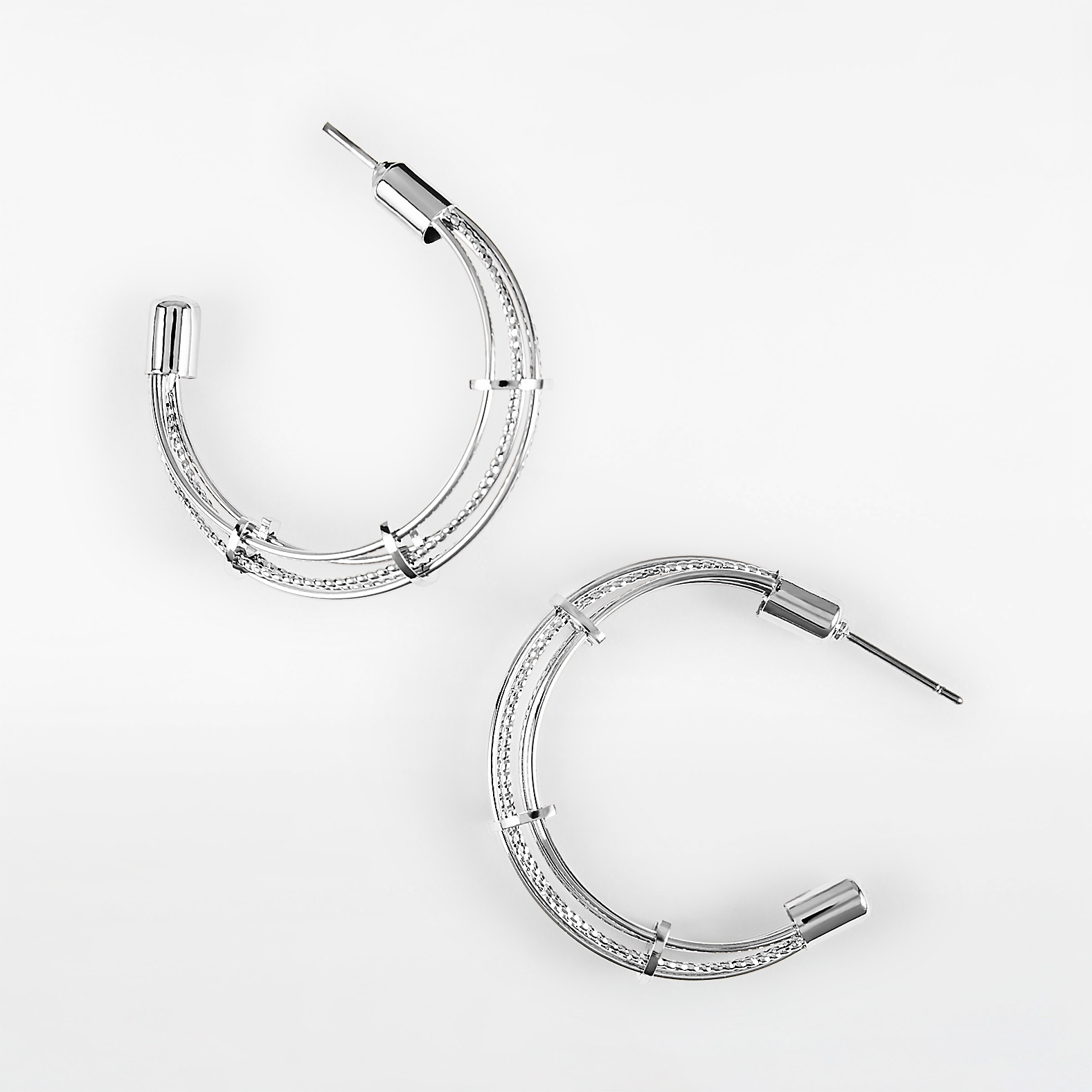 Triple Hoop Earrings