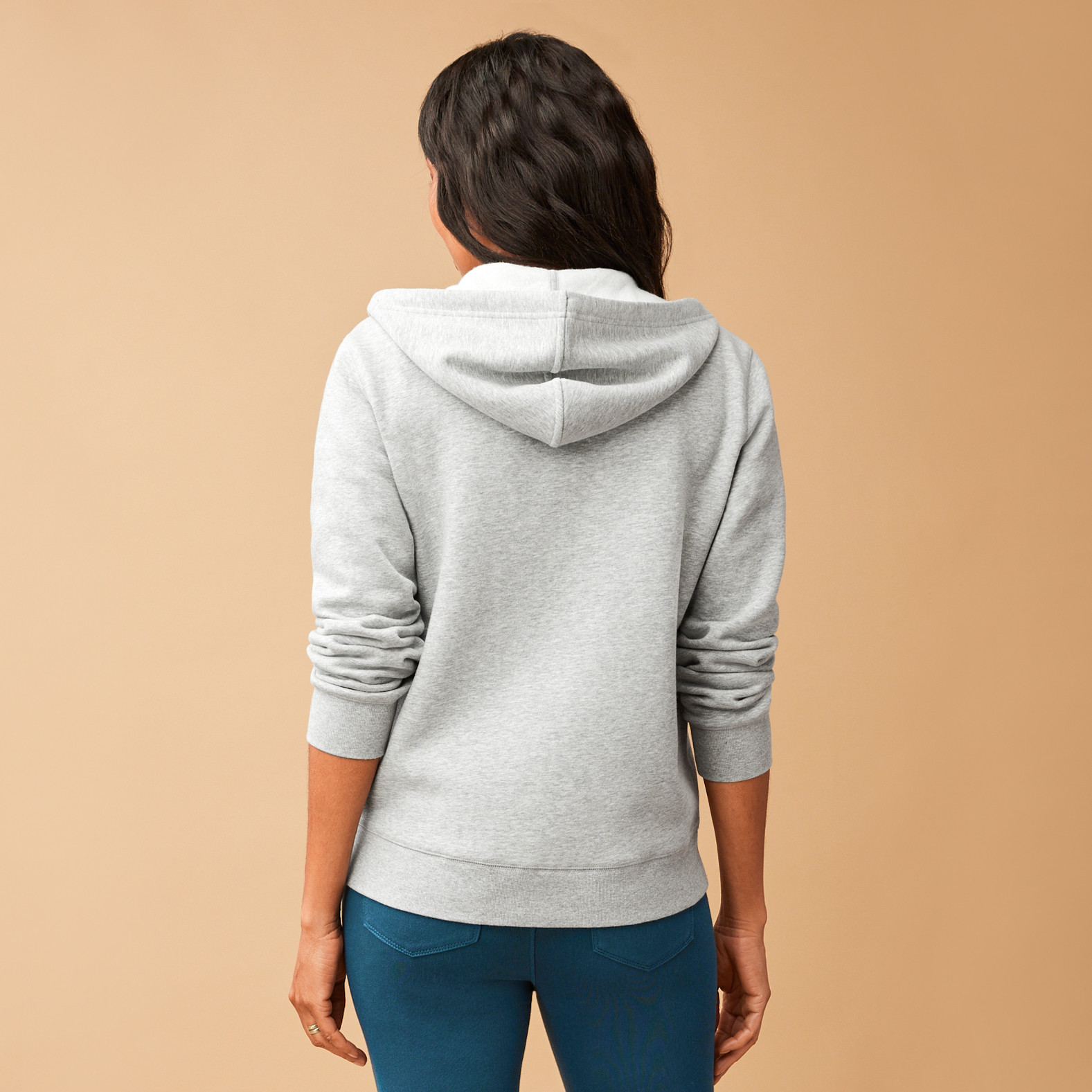 Iconic Logo Zip Up Hoodie - Back View