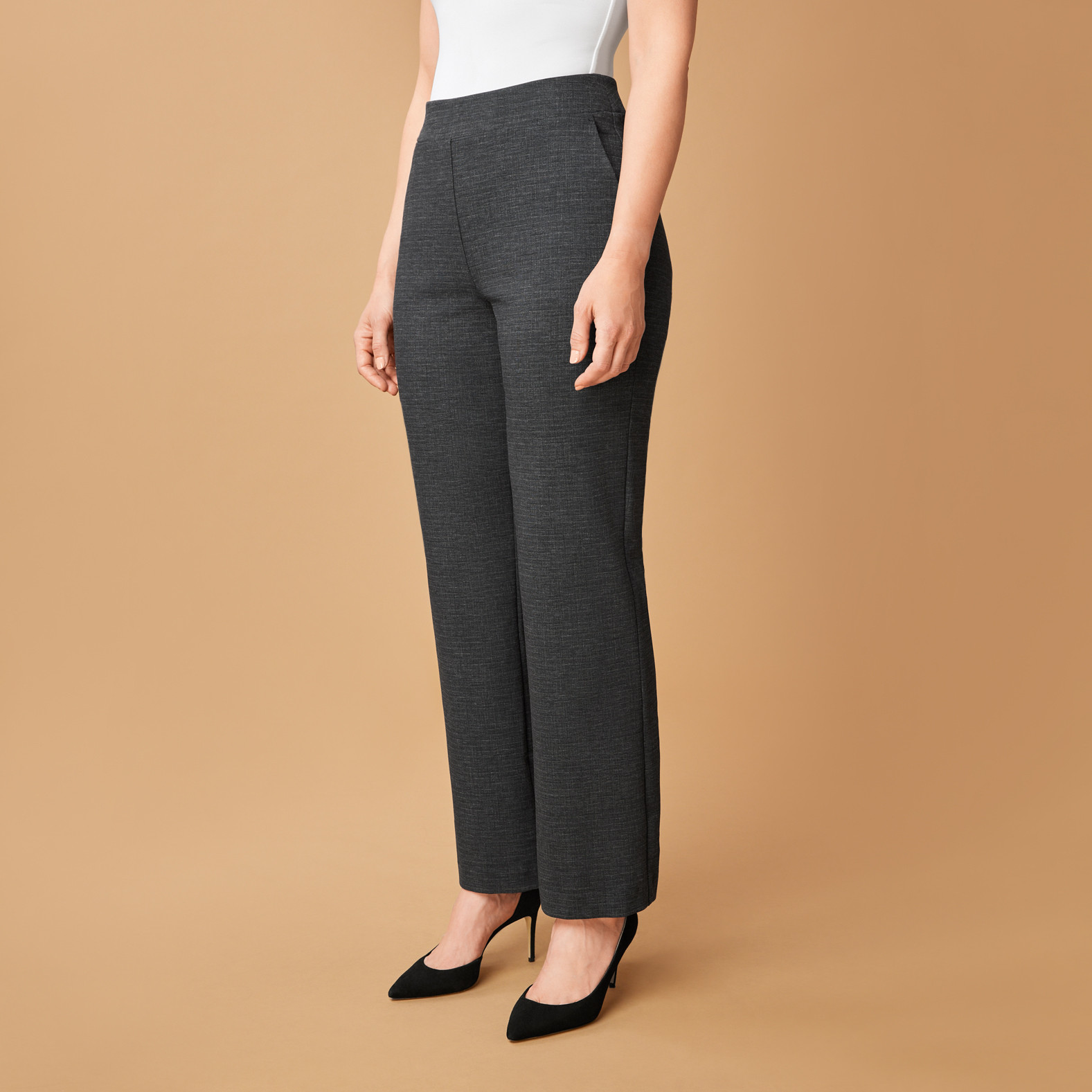 Comfort Wide Leg Ponte Pant