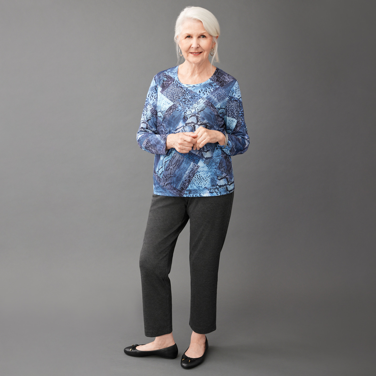 Petite - Animal Print Top