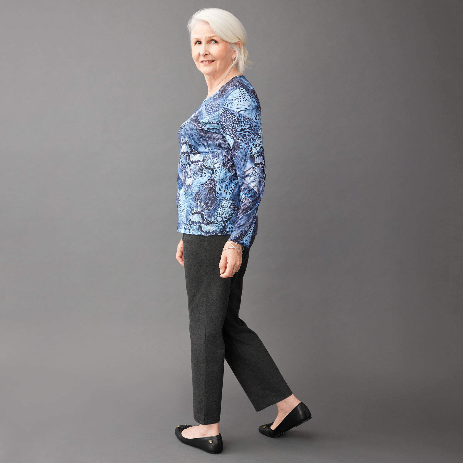 Petite - Animal Print Top