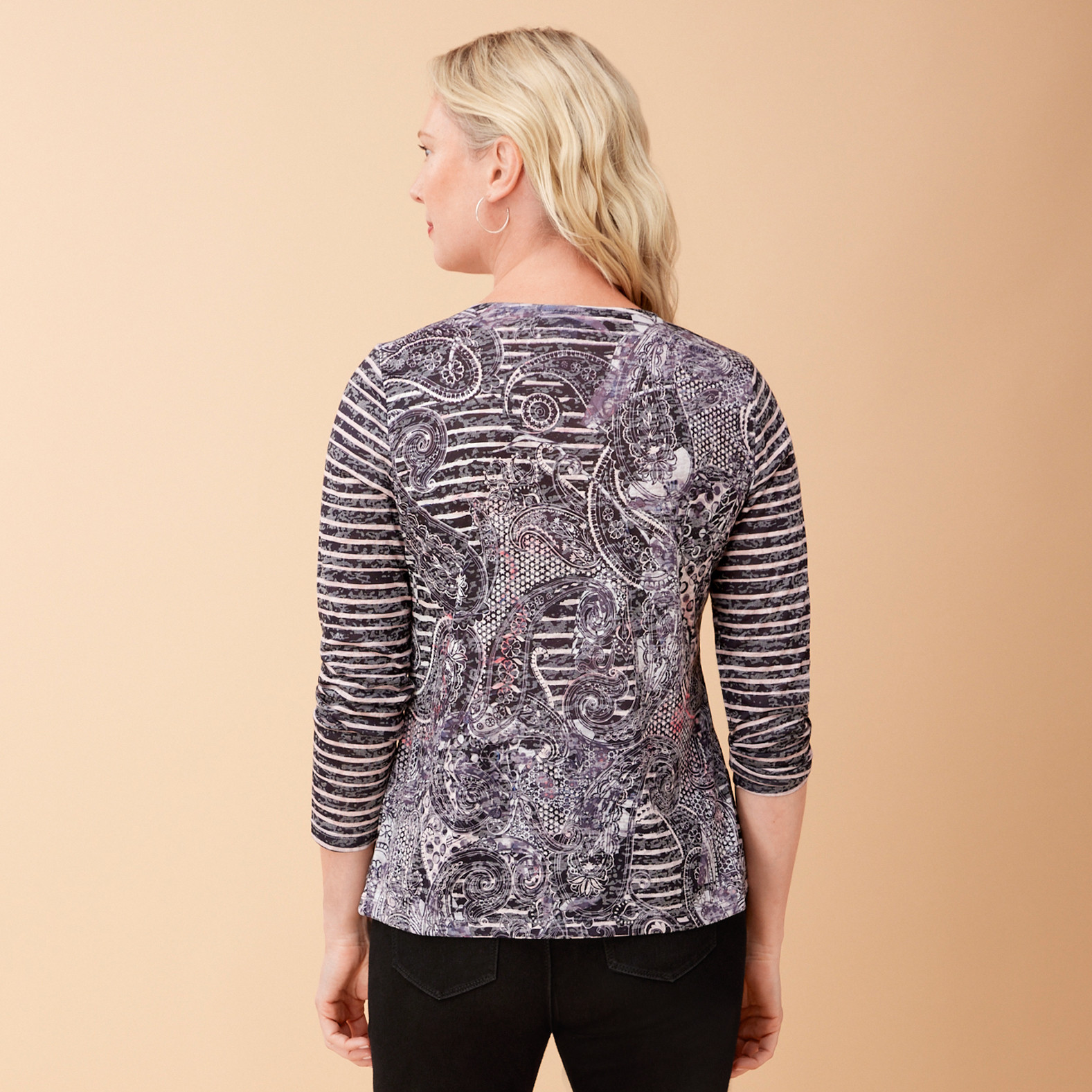 Petite - Sublimation Printed Top Back View