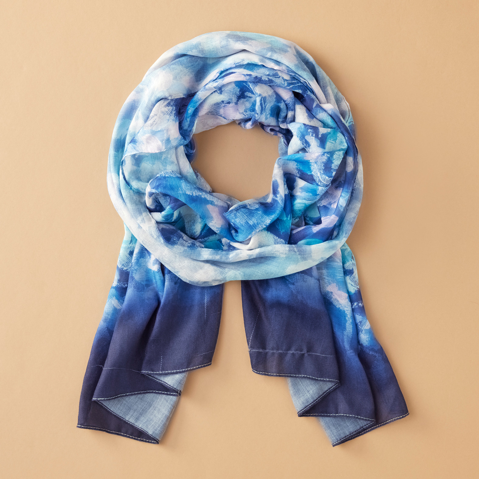 Fall Printed Textured Scarf