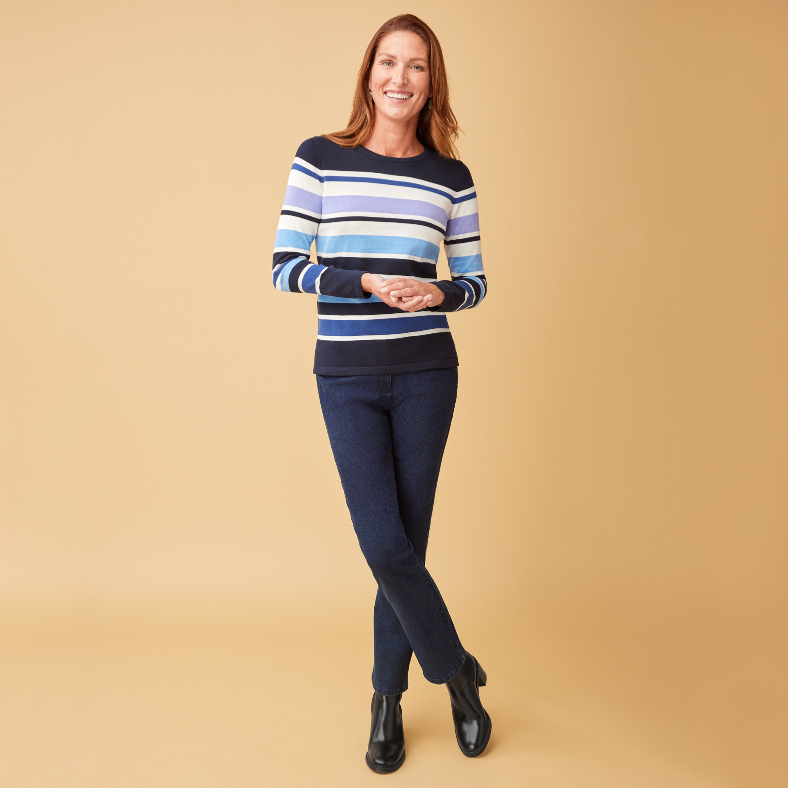 Soft Knit Stripe Sweater