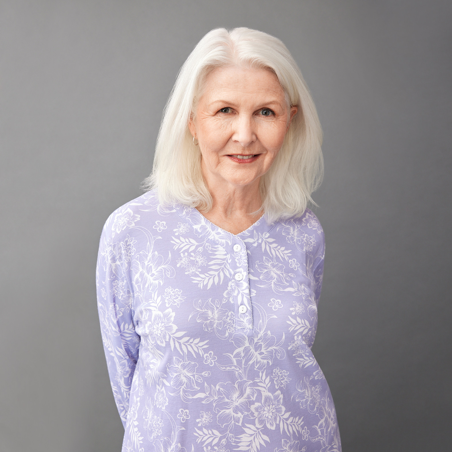 Floral Picot Edge Nightgown close up 1