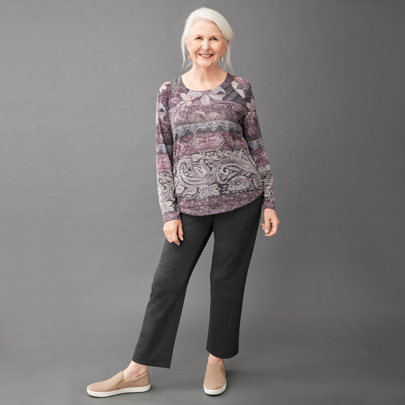 Petite - Long Sleeve Sublimation Top full body