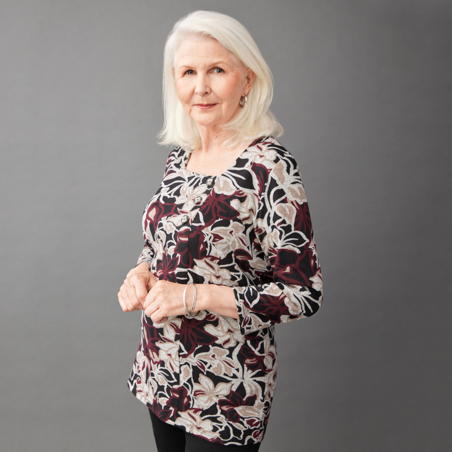 Square Neck Knit Top Side View
