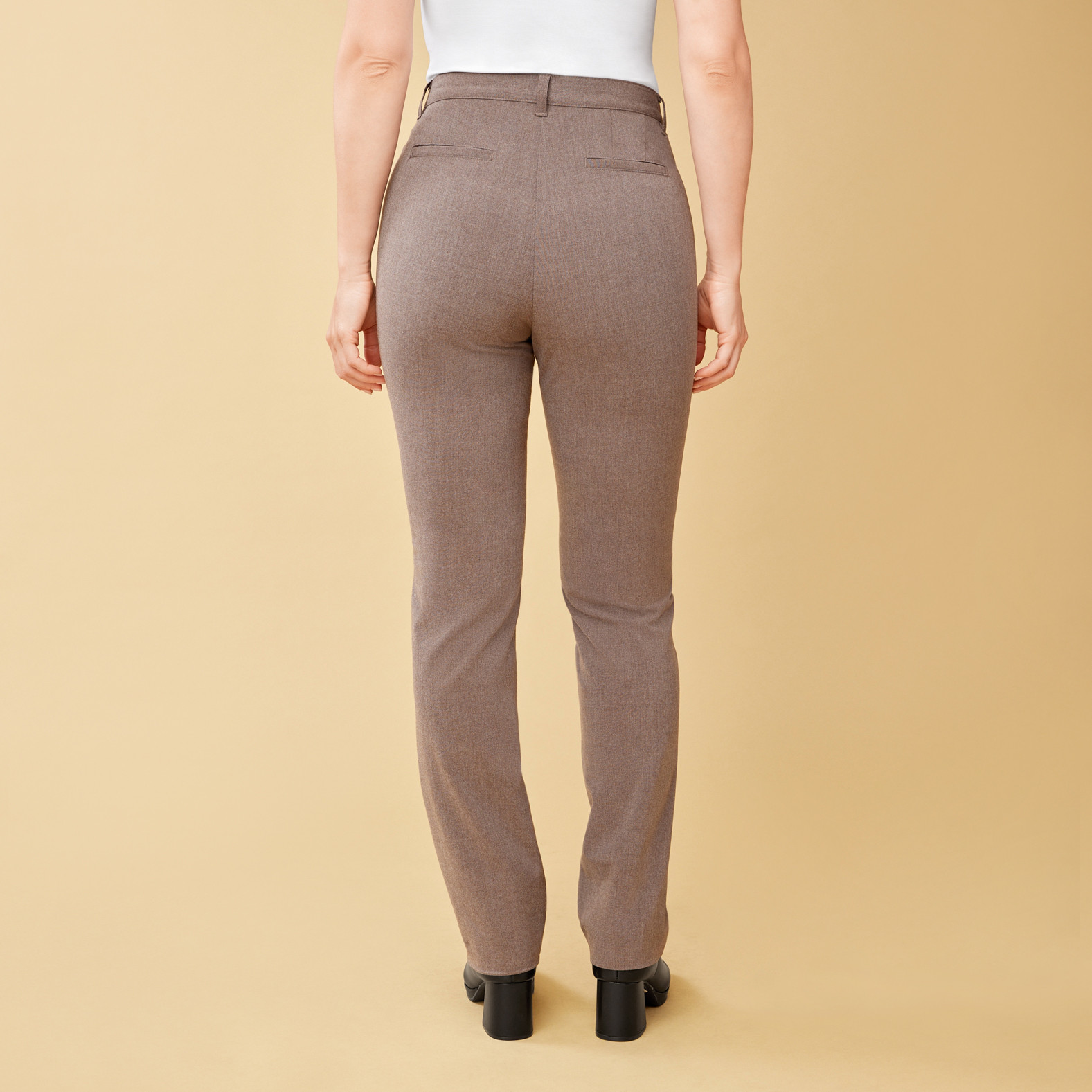 Brown Easy Care Pant