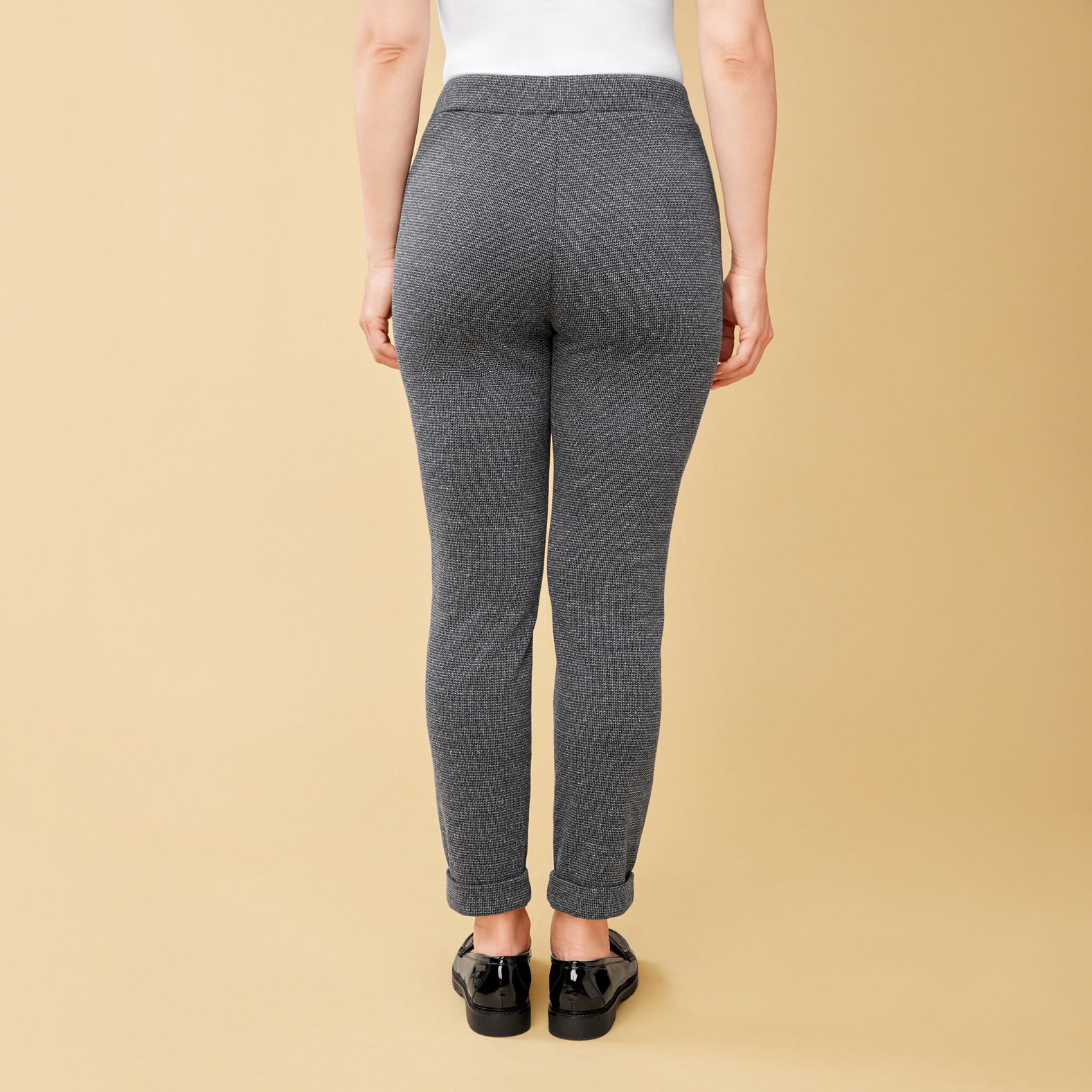 Drawstring Jacquard Cuff Pant