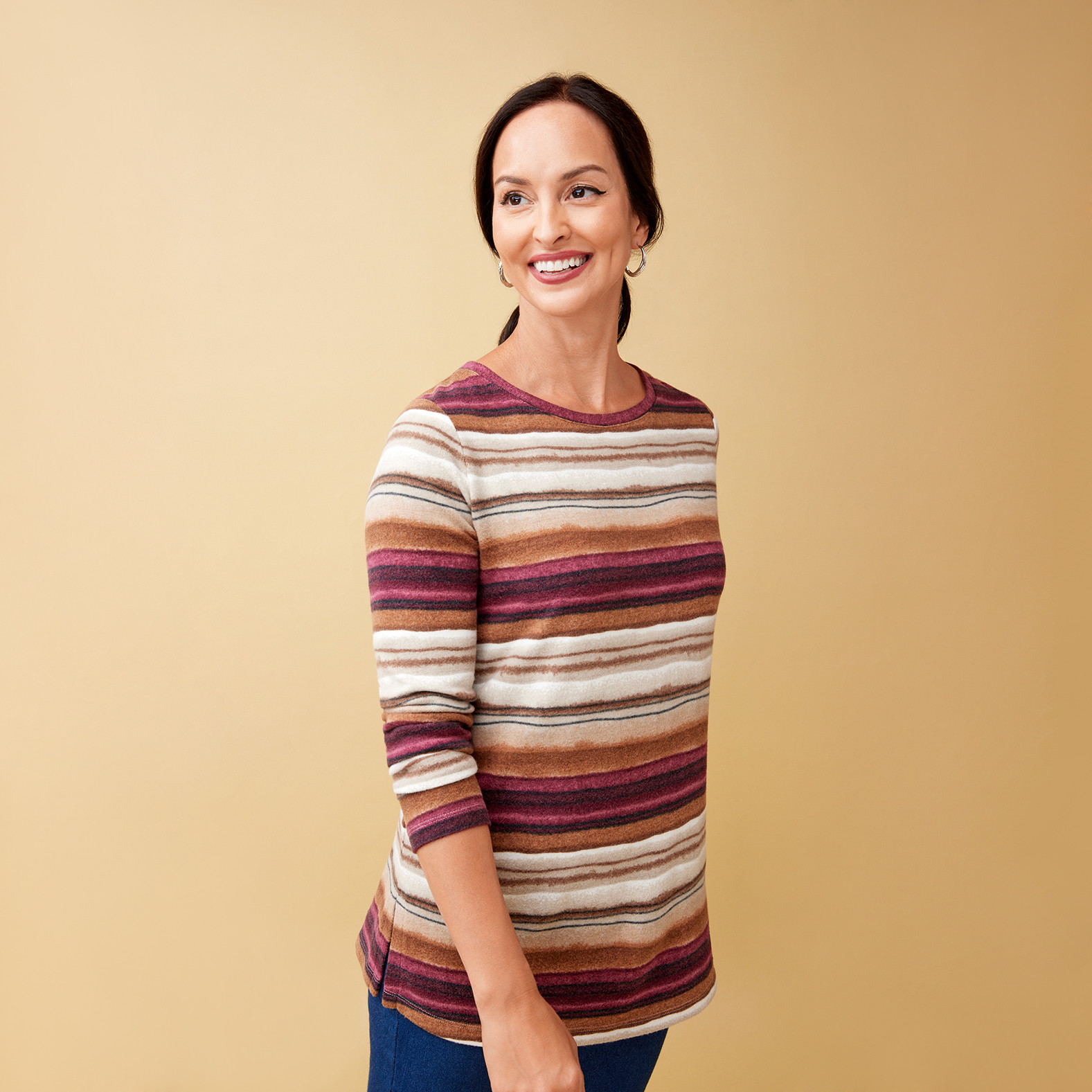 Brown Crewneck Tee