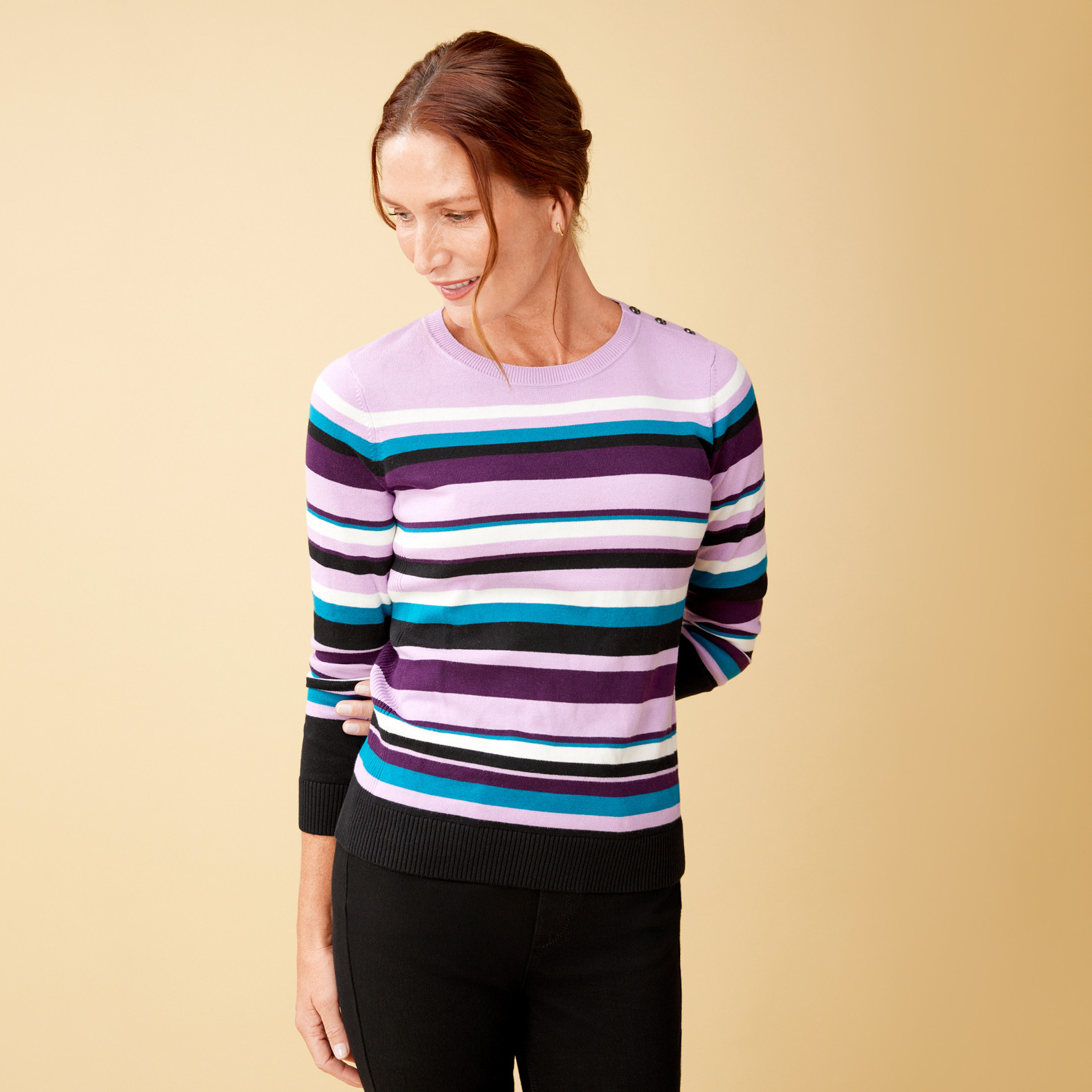 Striped Pullover Sweater