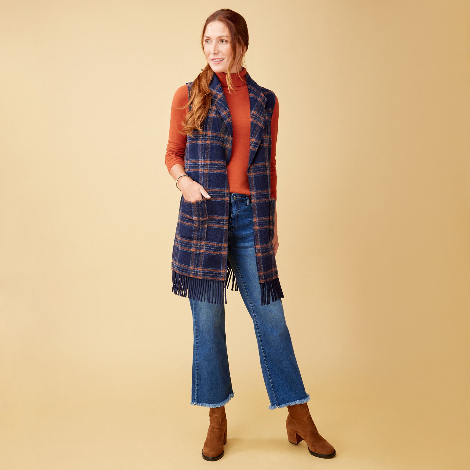 Raw Hem Wide Leg Denim Outfit