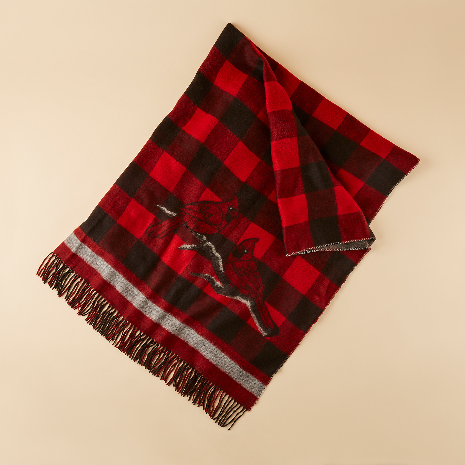 Cozy Throw Cardinal Blanket