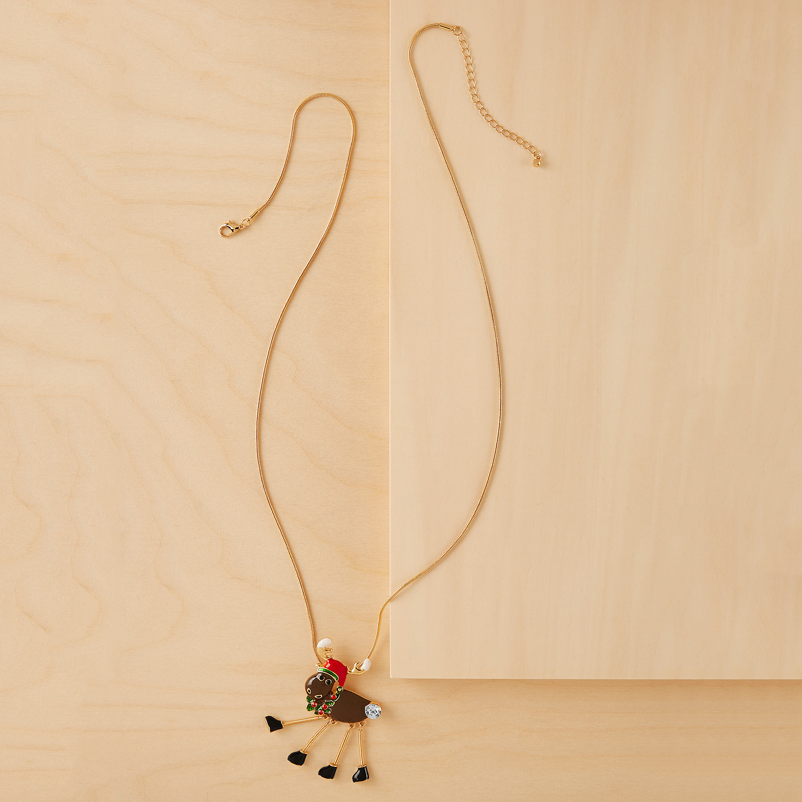 Moose Pendant Necklace