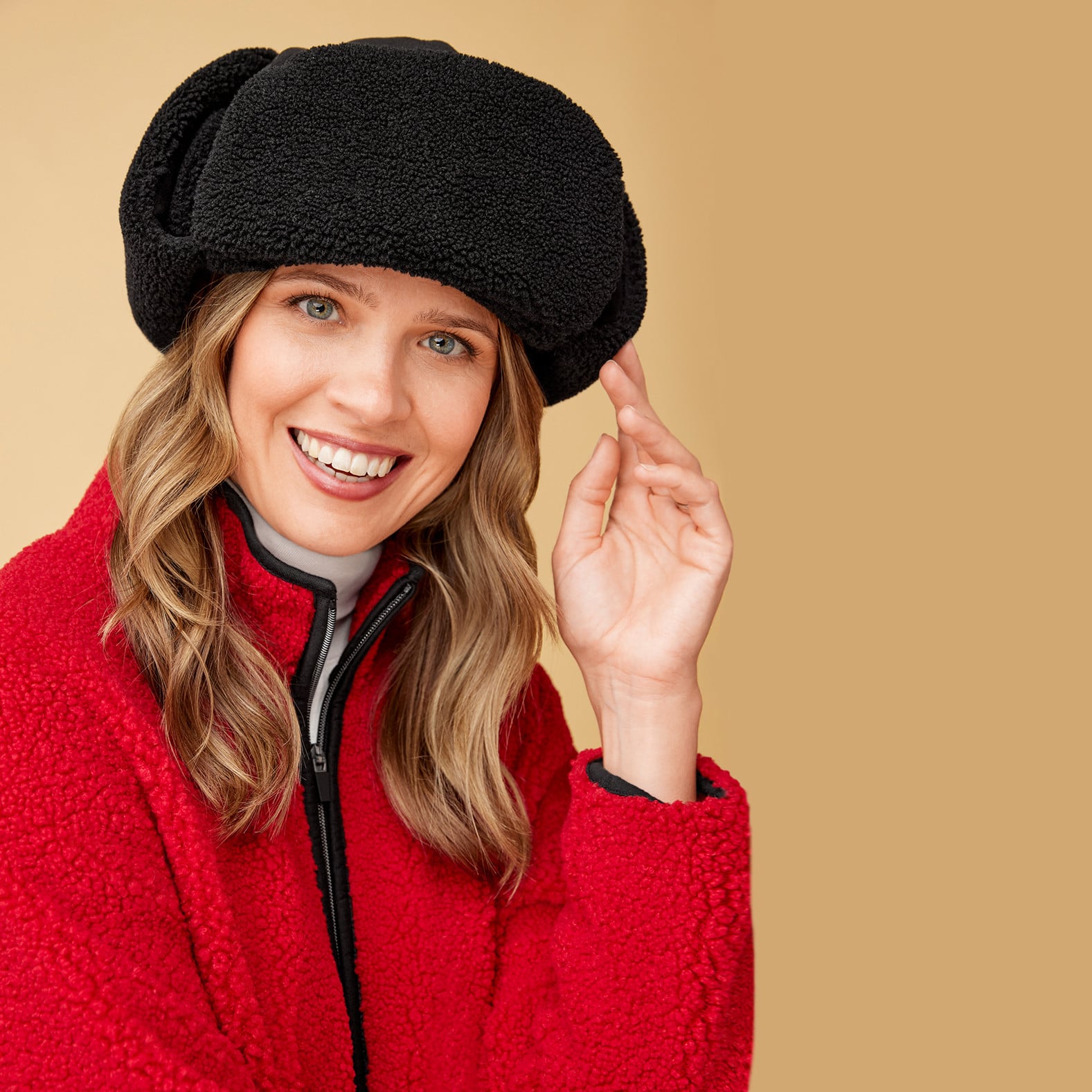 Trapper Hat on Model