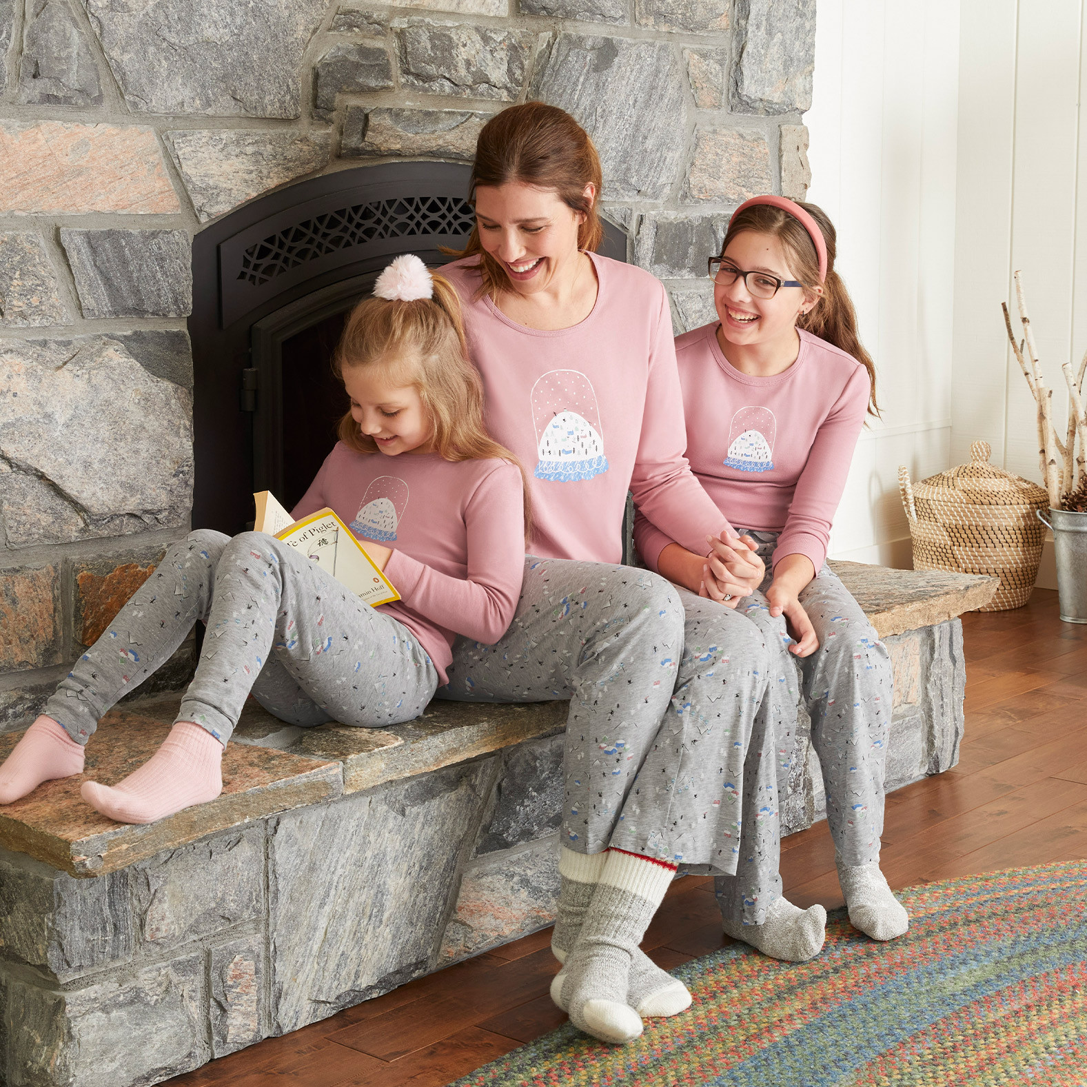 Childrens Ski Print Pyjama Set