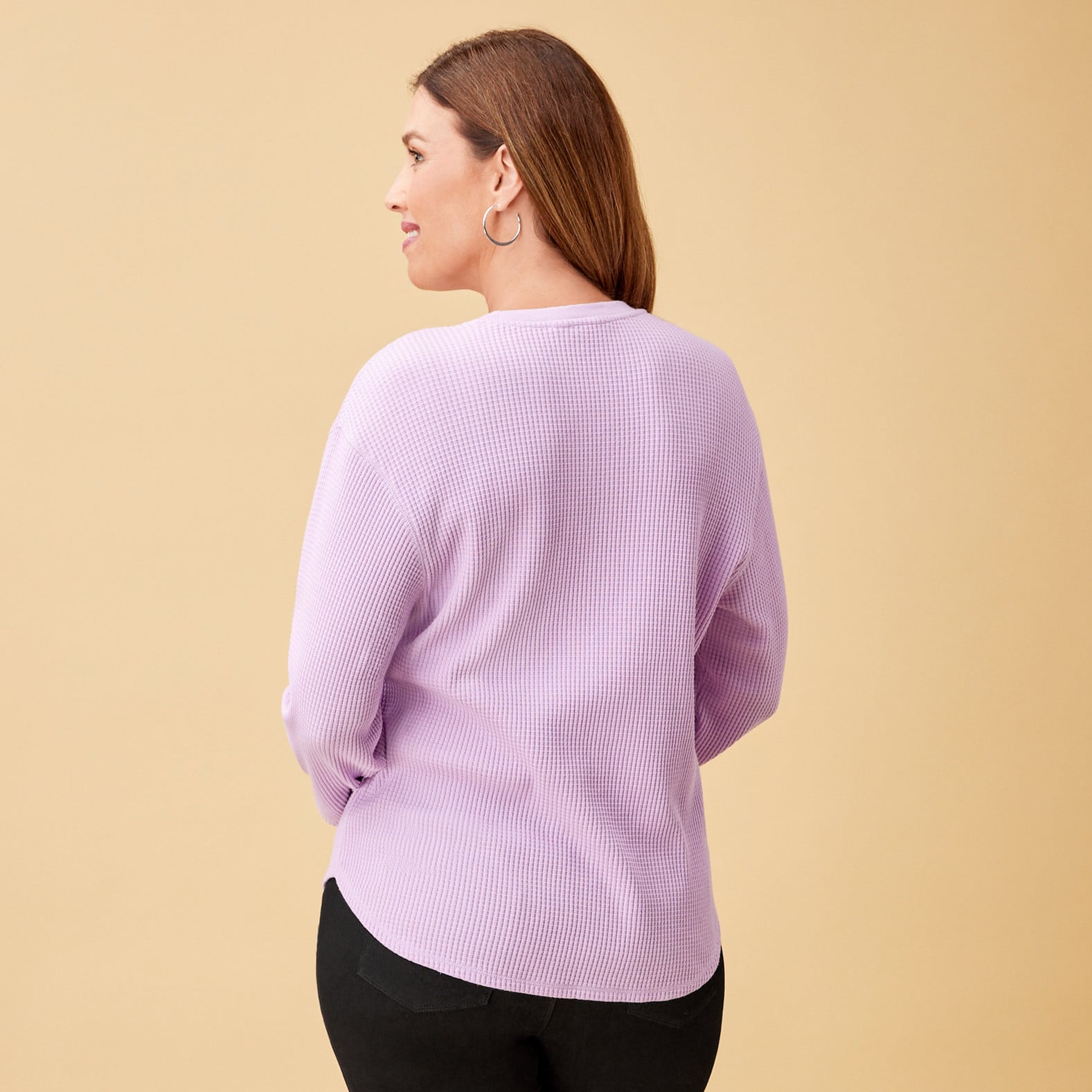 Everyday Fit Waffle Knit Tee Back View