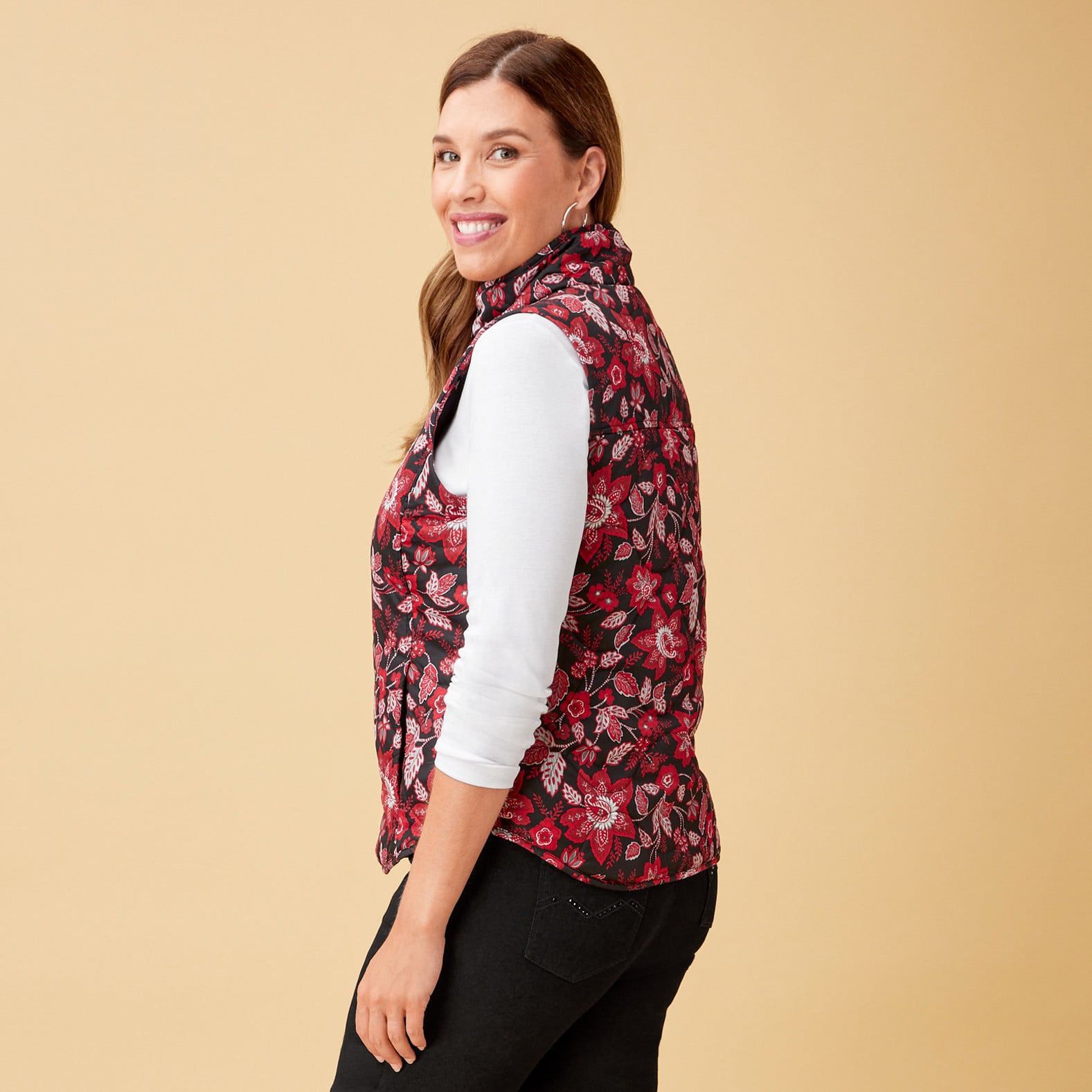 Floral Print Vest