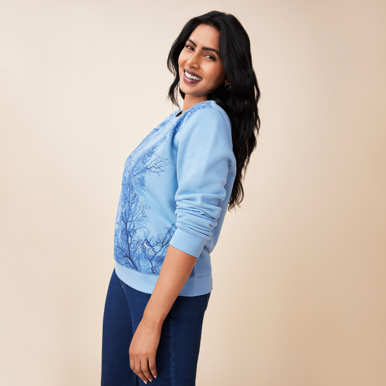 Petite - Graphic Fleece Sweatshirt