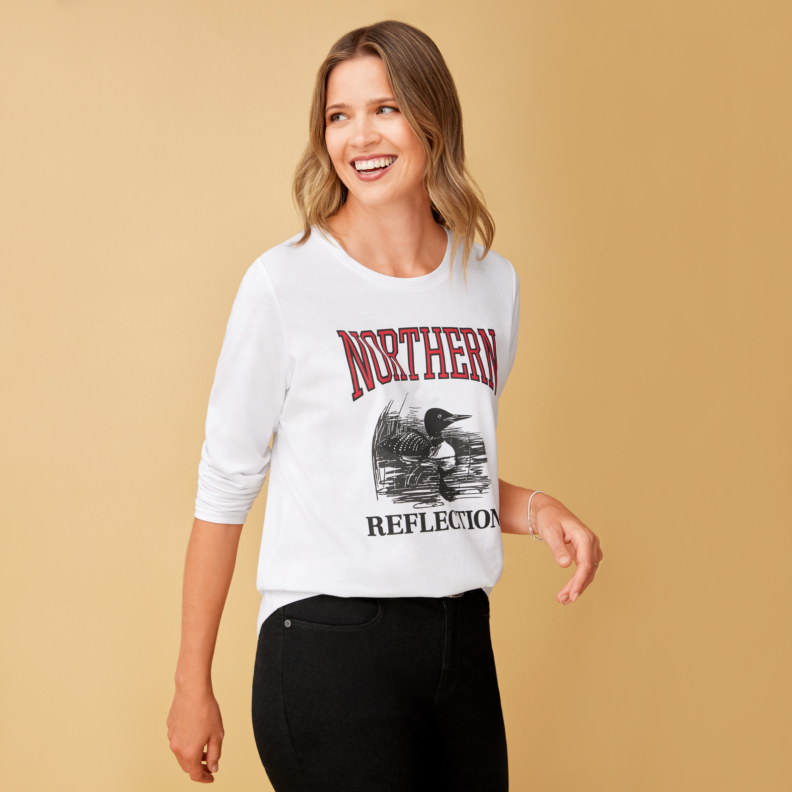 Iconic Loon Logo Semi Fit Tee