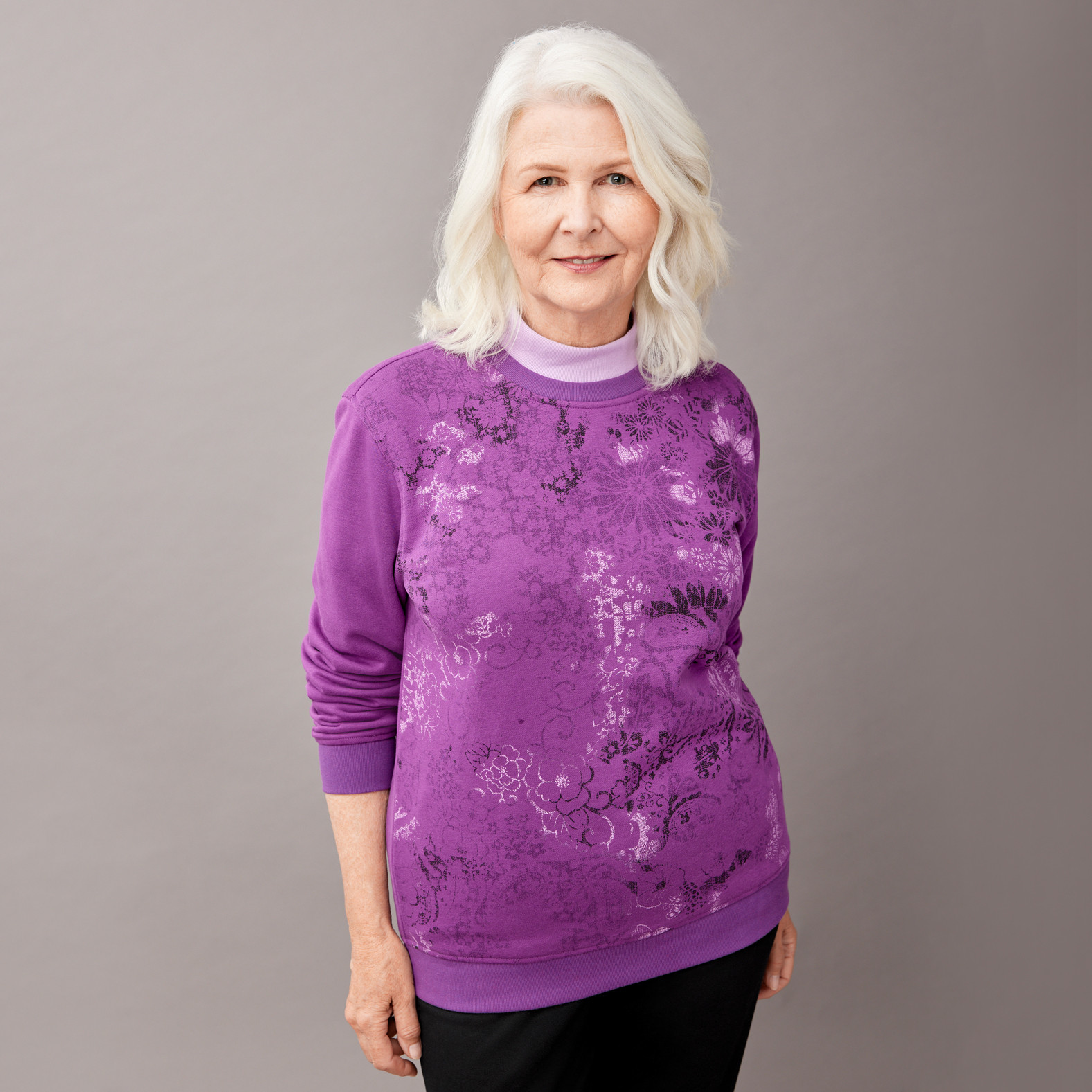 Winter Floral Sweatshirt