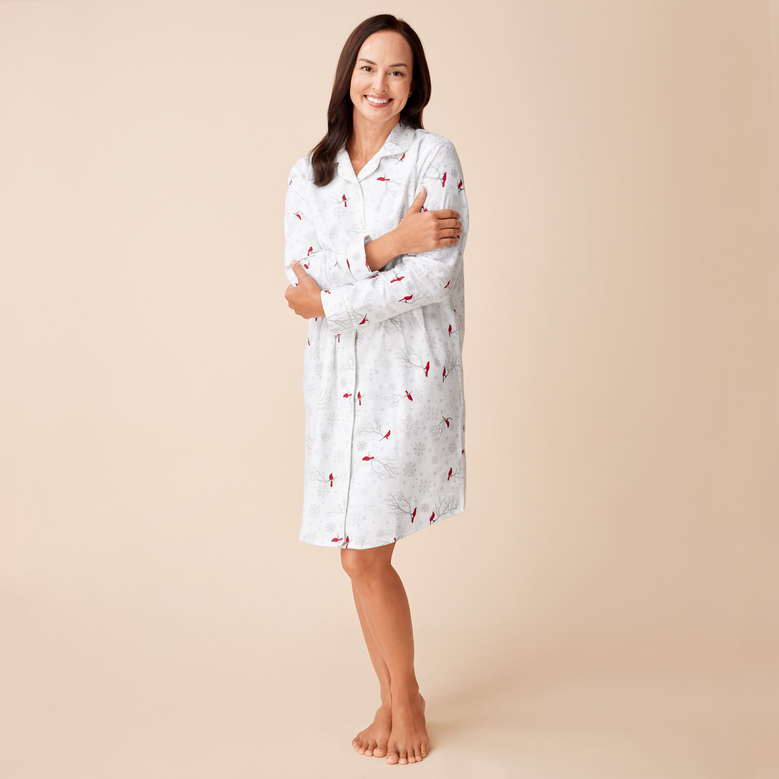 Cardinal Flannel Nightshirt