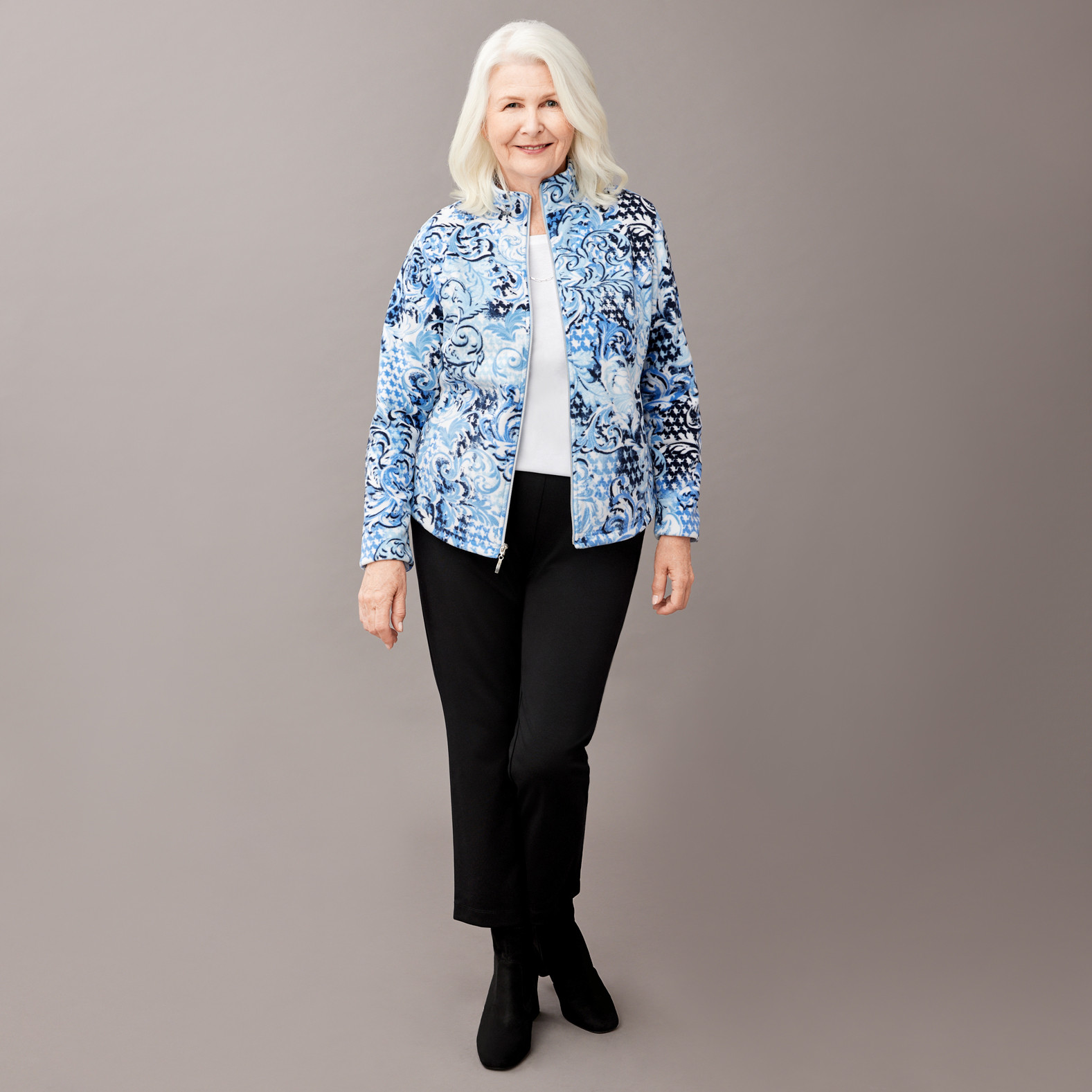 Petite - Fleece Jacket Front View
