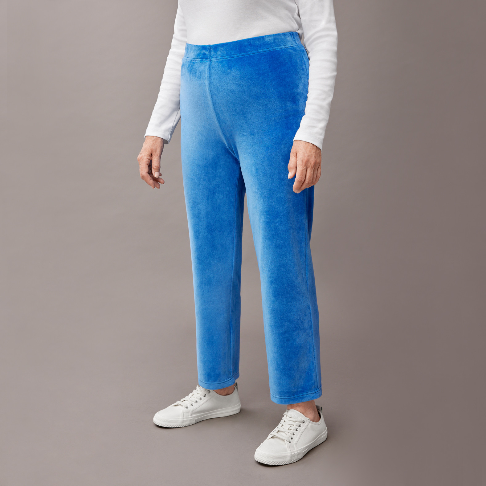 Pull On Velour Pant Side View