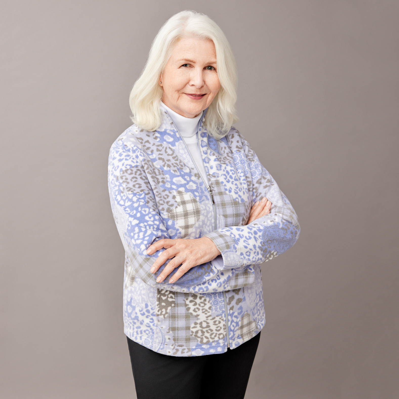 Stand Collar Fleece Jacket