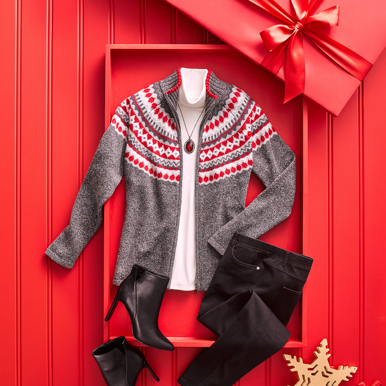 Knit Fair isle Cardigan