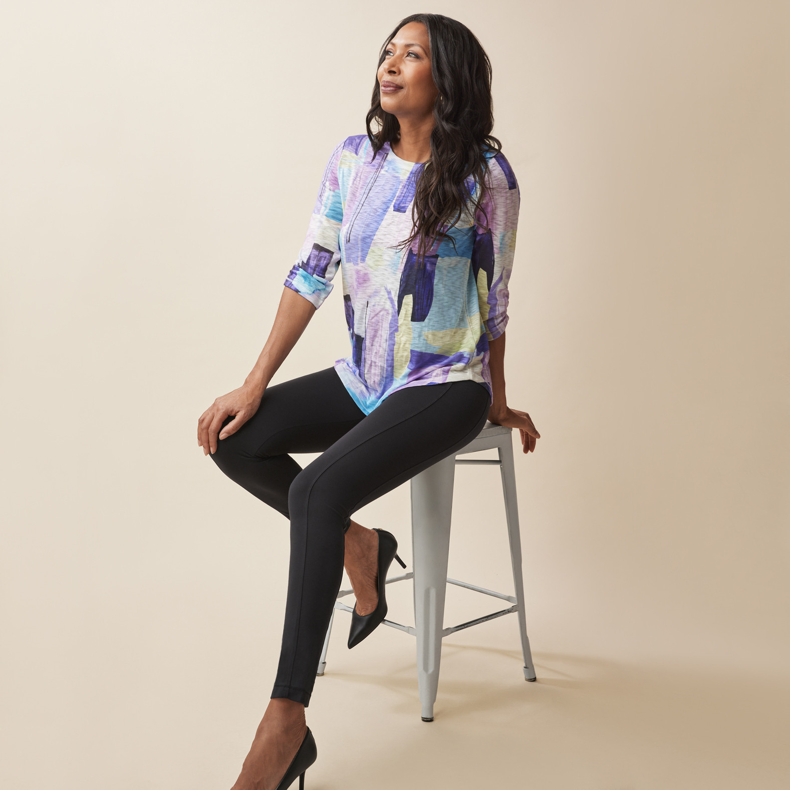 Sublimation Abstract Print Top  Full body