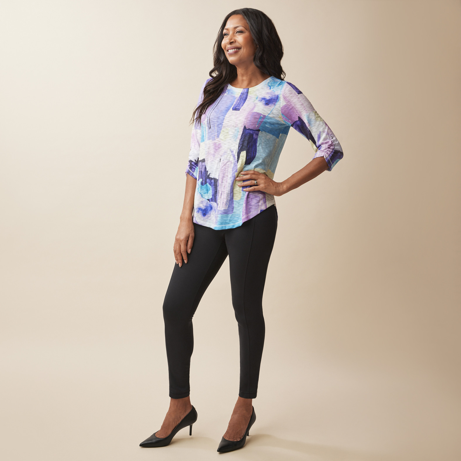 Sublimation Abstract Print Top  Front View