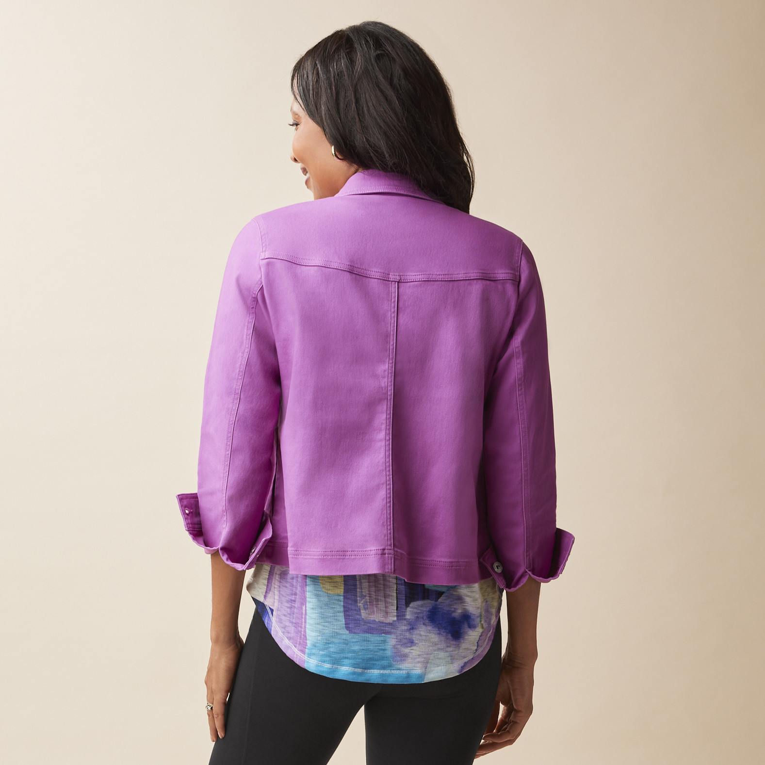 Spring Jean Jacket Back View