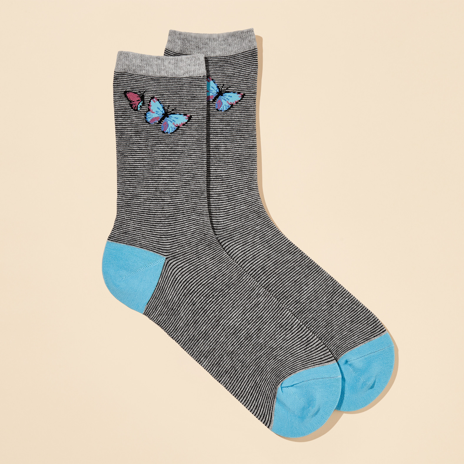 Butterfly Crew Socks