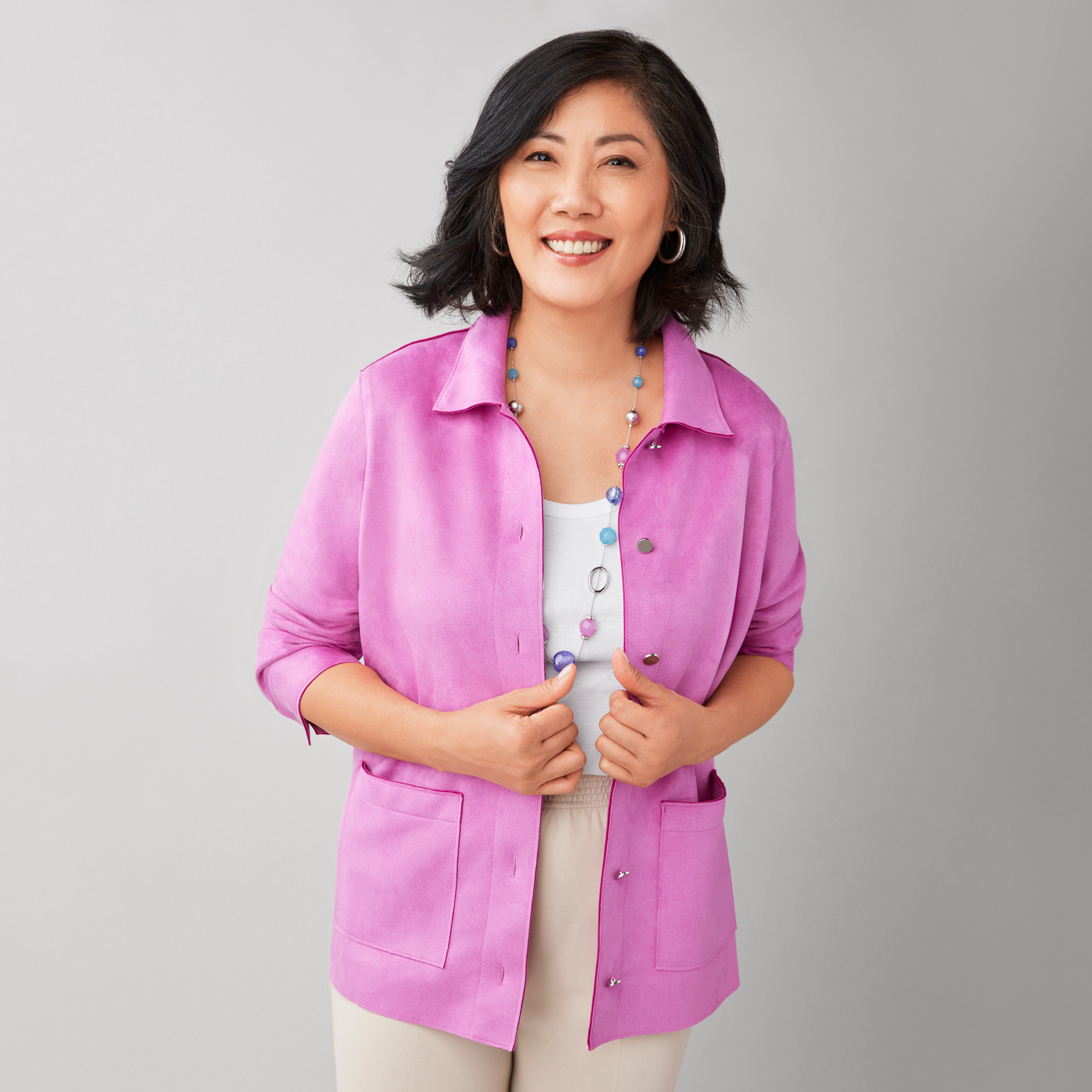 Faux Suede Jacket