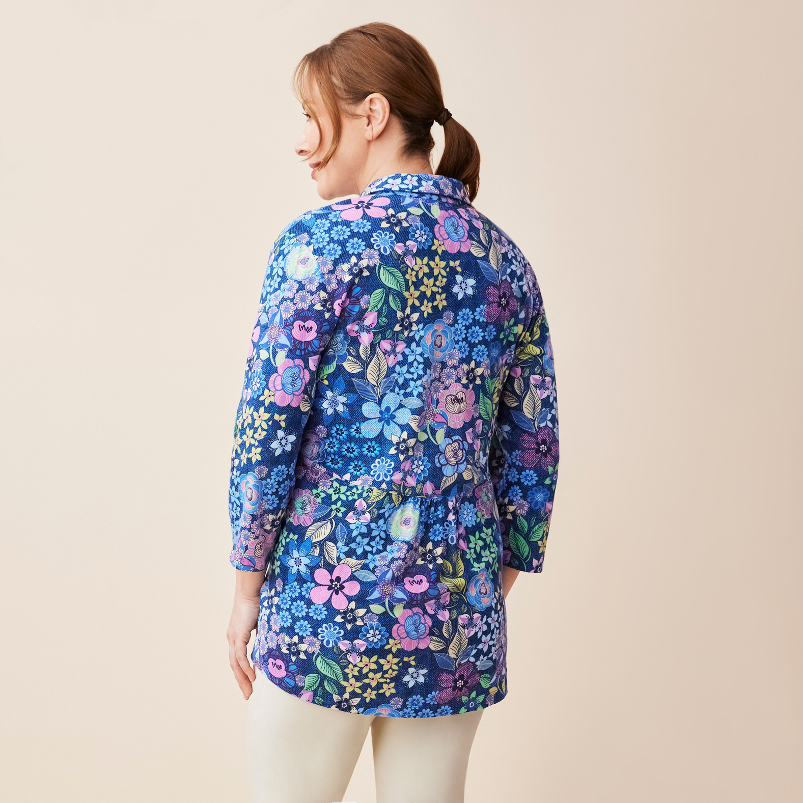 Floral Print Sublimation Top Back View