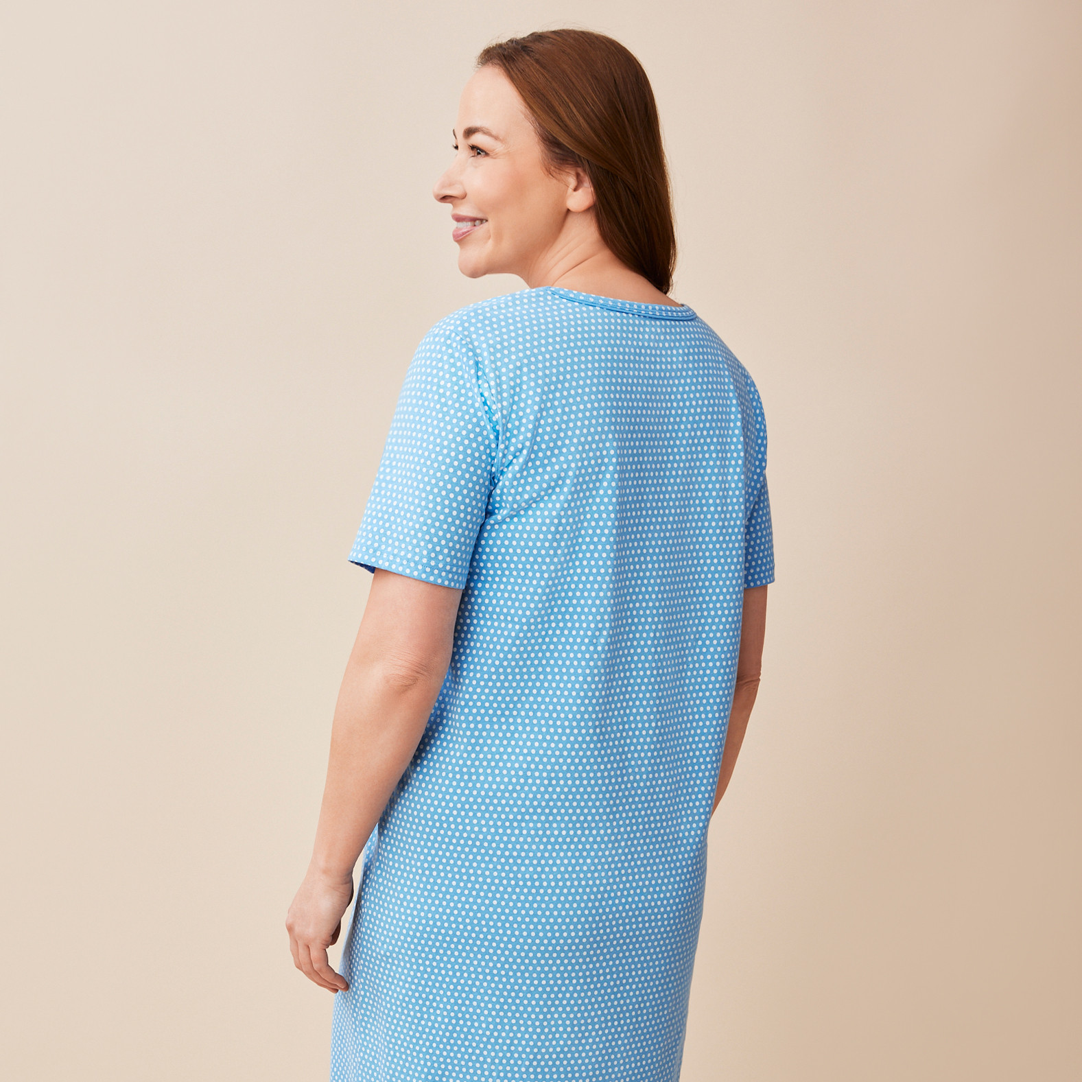 Fun Dots Nightshirt Back View